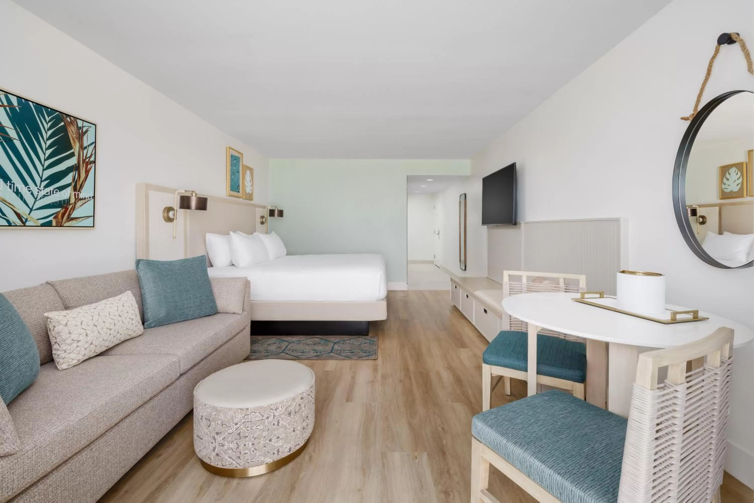 Bedroom, Bed in Beal House Fort Walton Beach, Tapestry Collection By Hilton