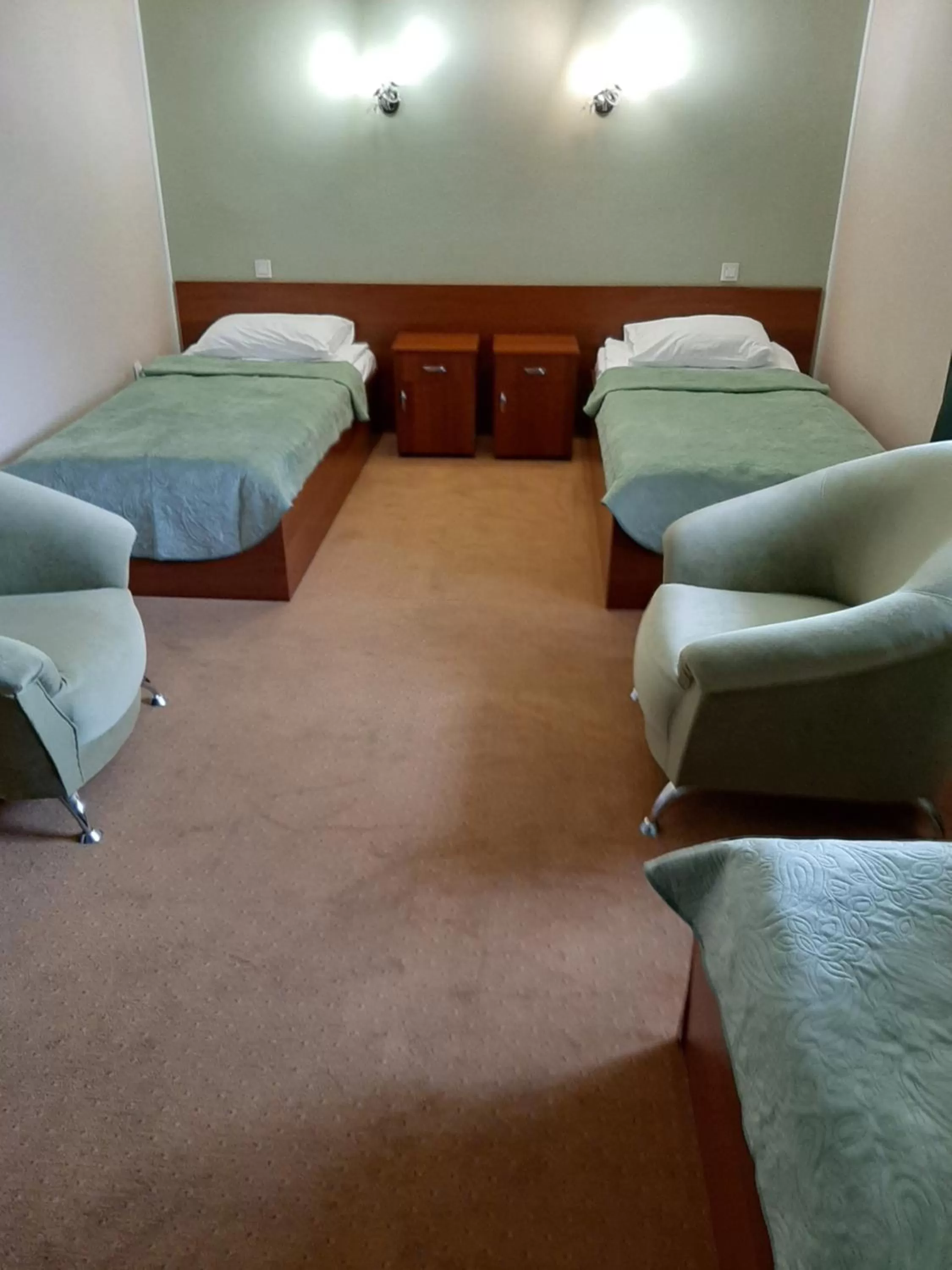 Bed in Stara Vezha Hotel