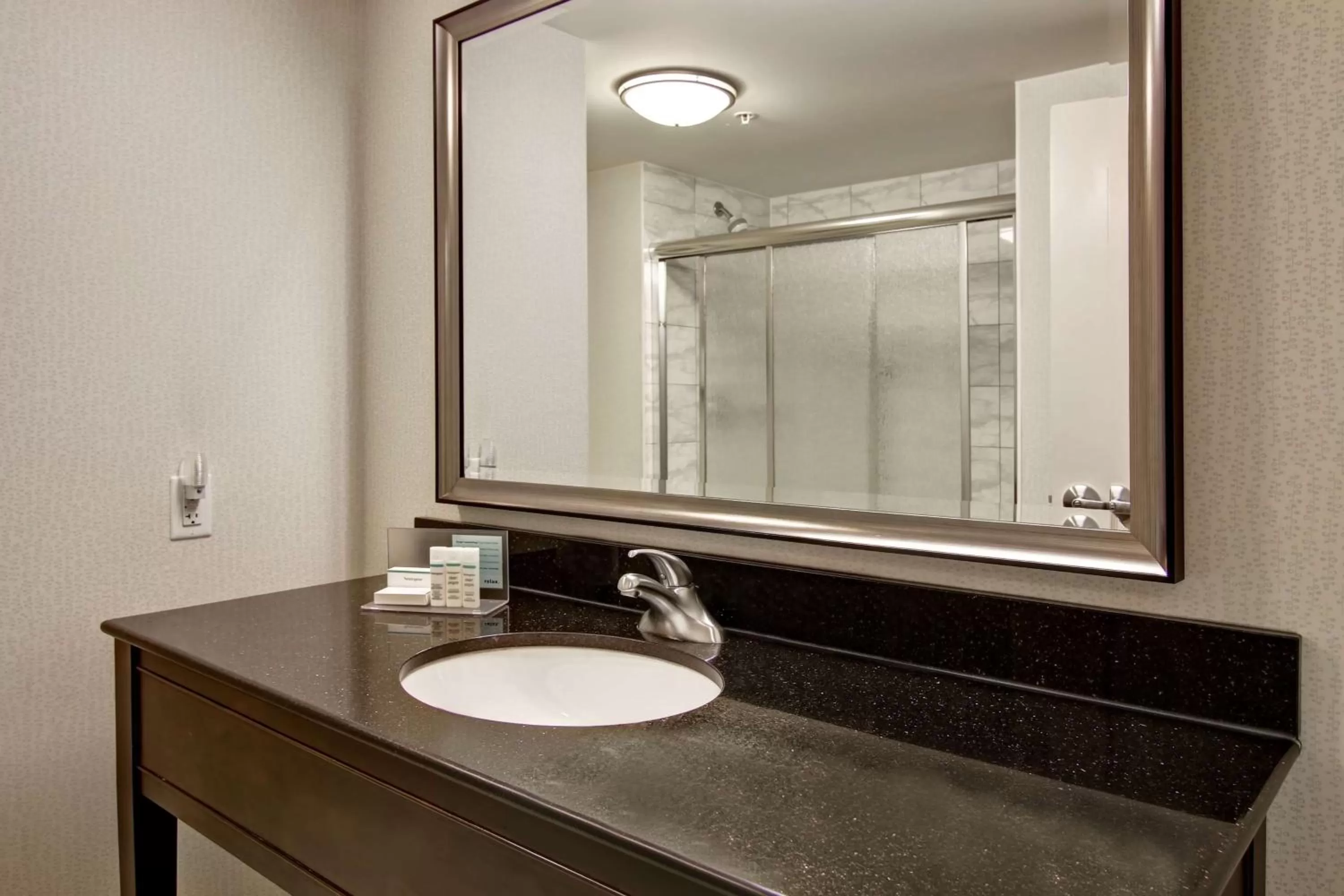 Bathroom in Hampton Inn by Hilton Toronto Airport Corporate Centre
