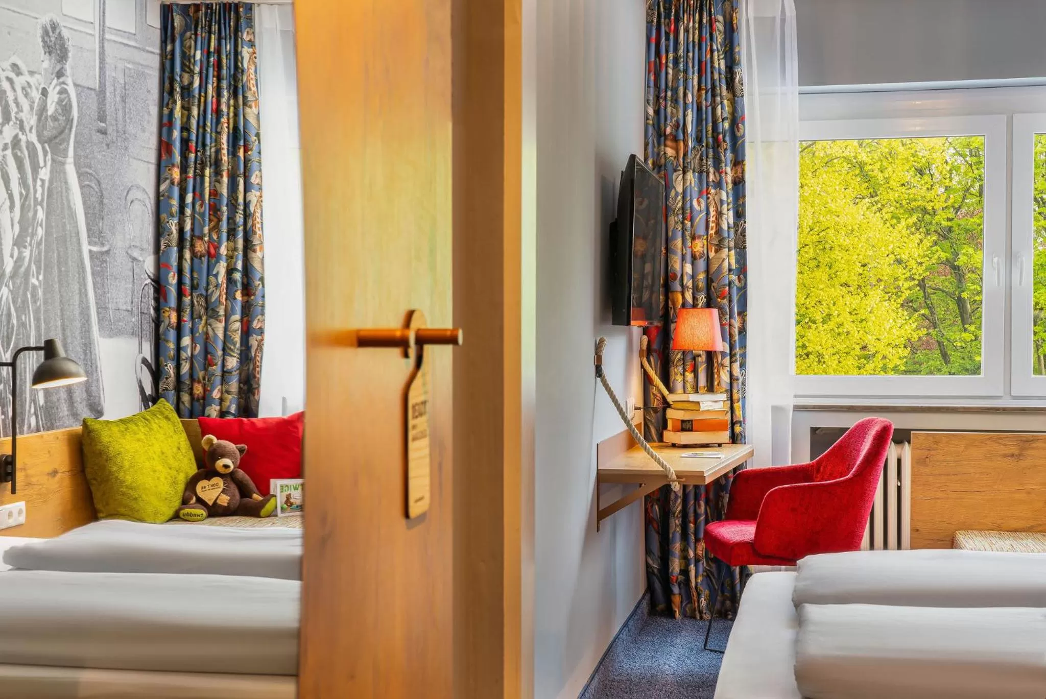 Photo of the whole room, Bed in tinyTwice Hotel Bonn