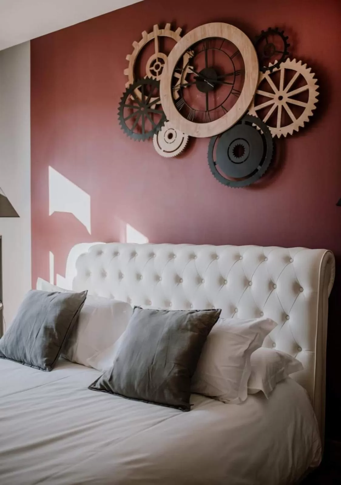 Bed in Panoramic Villa Garassino - country rooms and fine restaurant