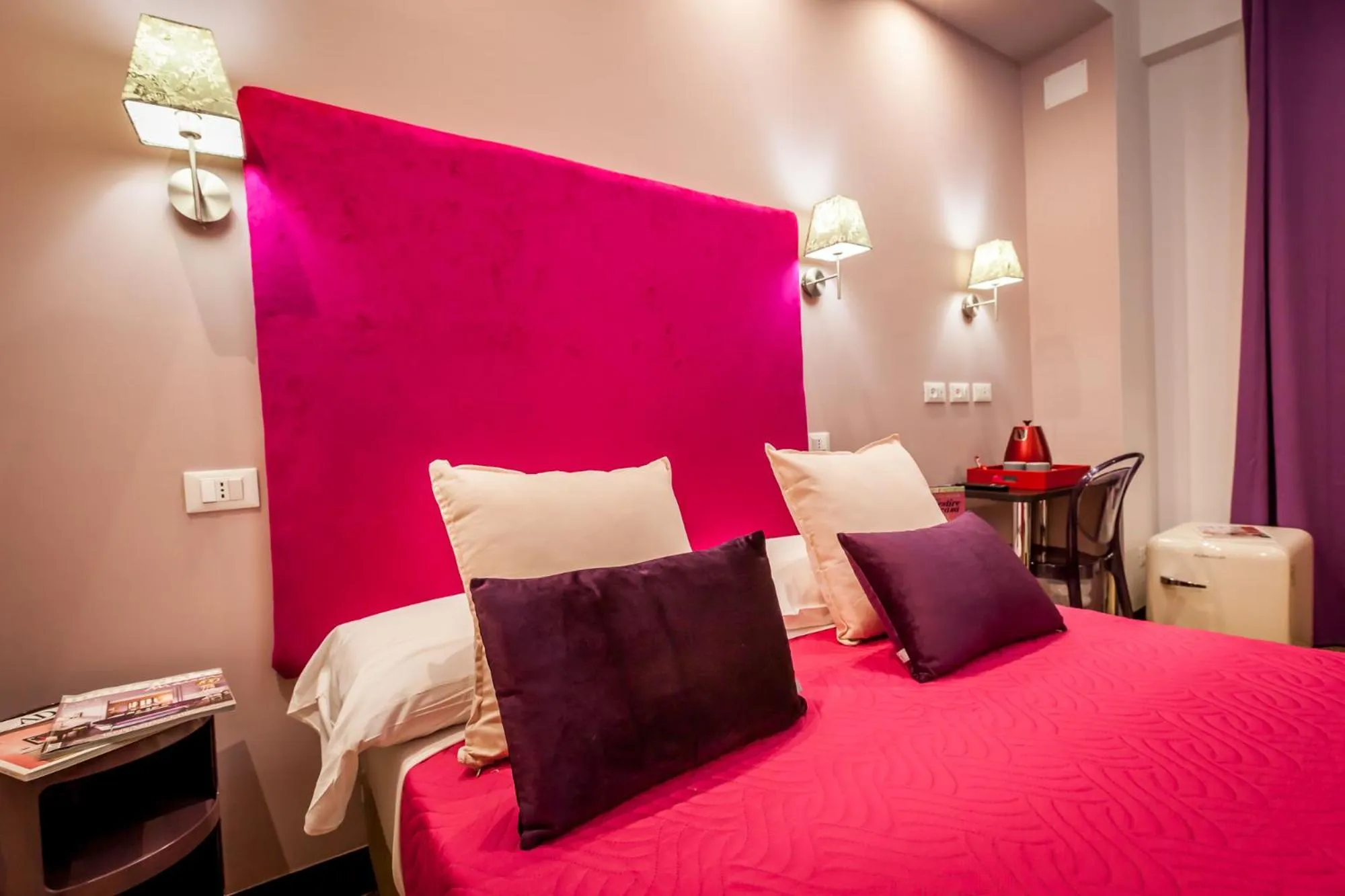 Bedroom, Bed in Hotel Bologna