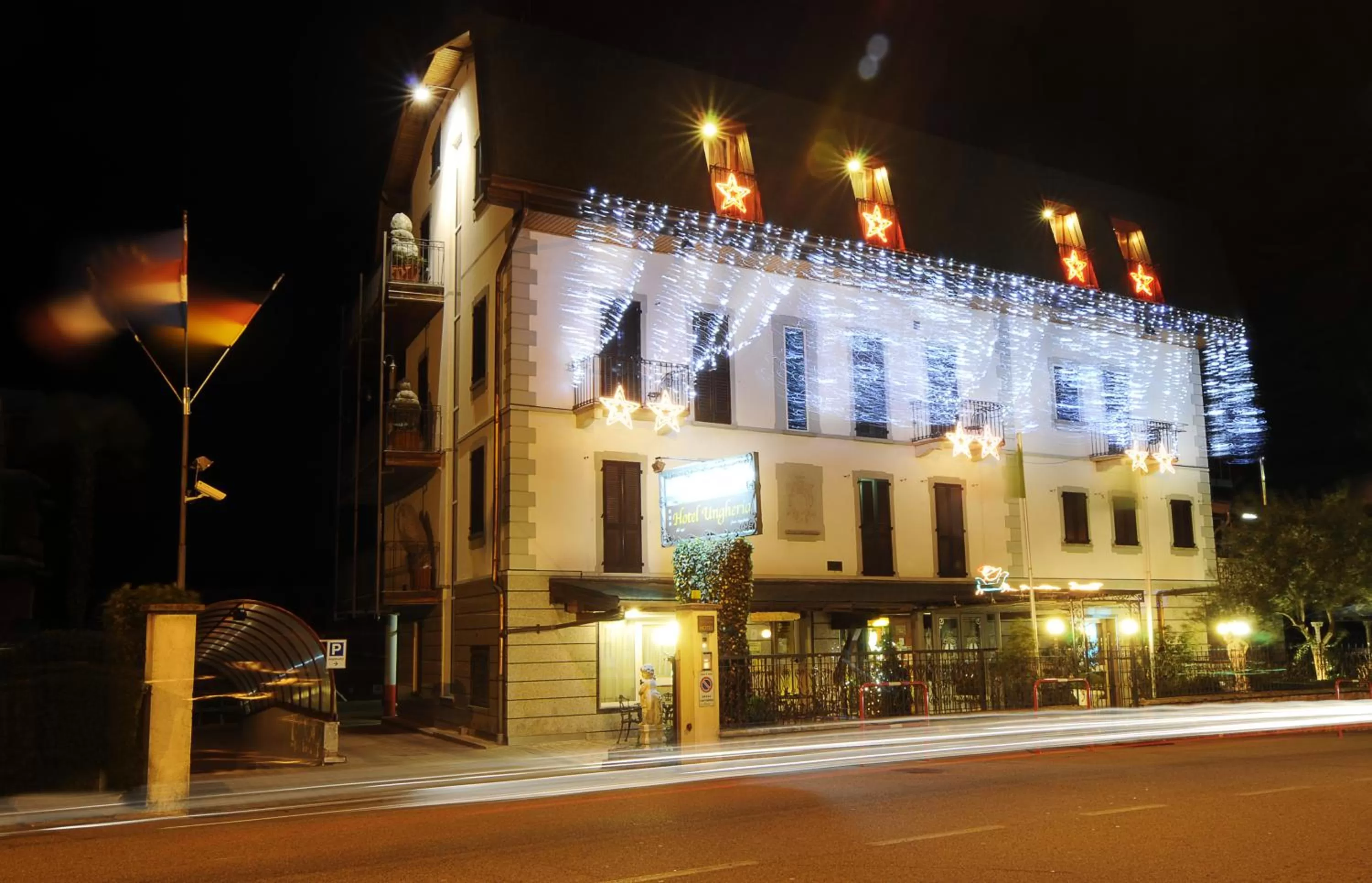 Property building in Hotel Ungheria Varese 1946