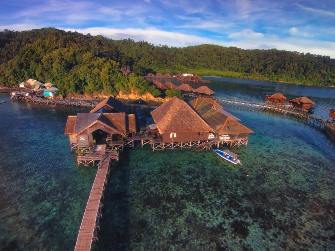 Bird's eye view in Gayana Marine Resort