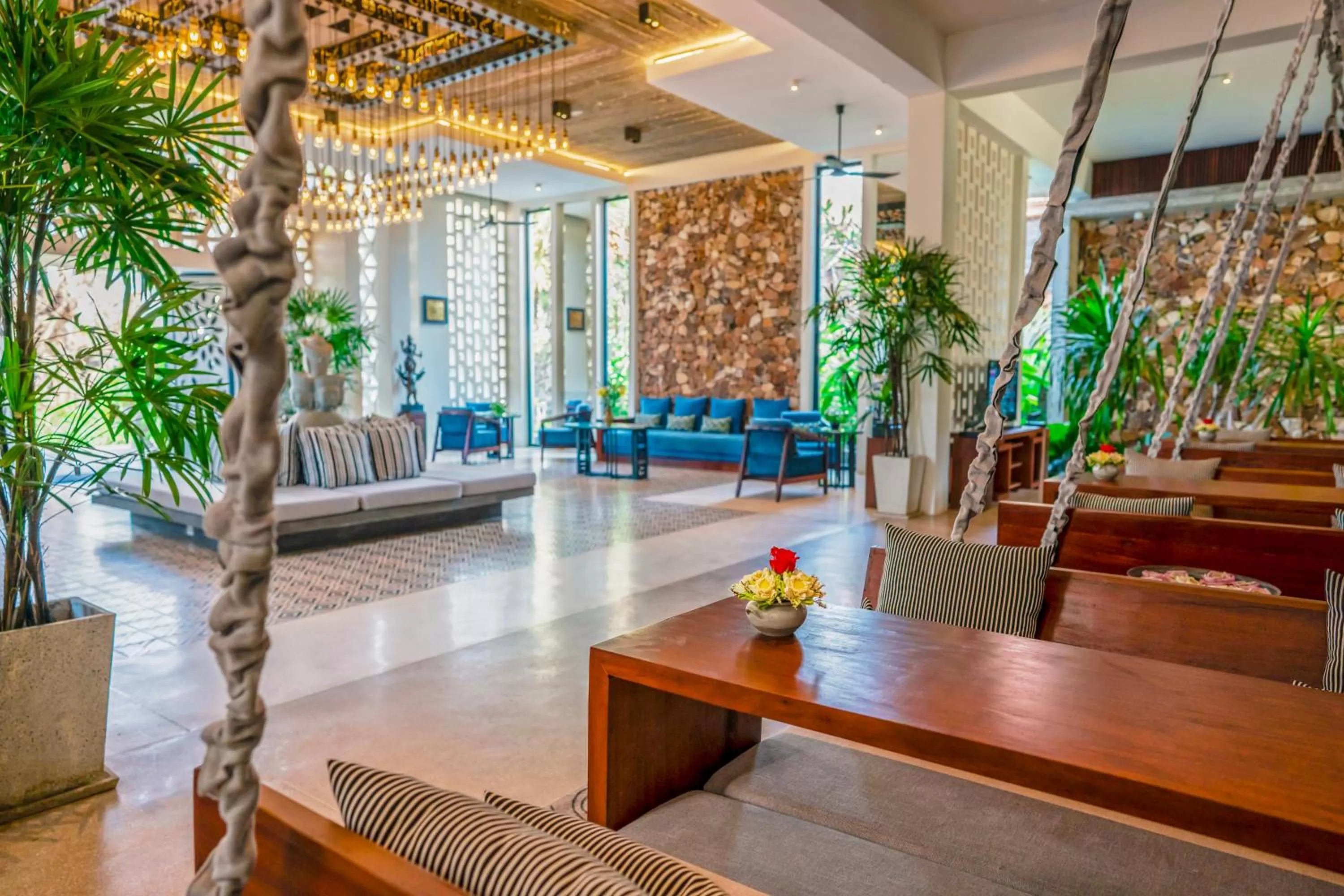 Lobby or reception in The Villa by Metta