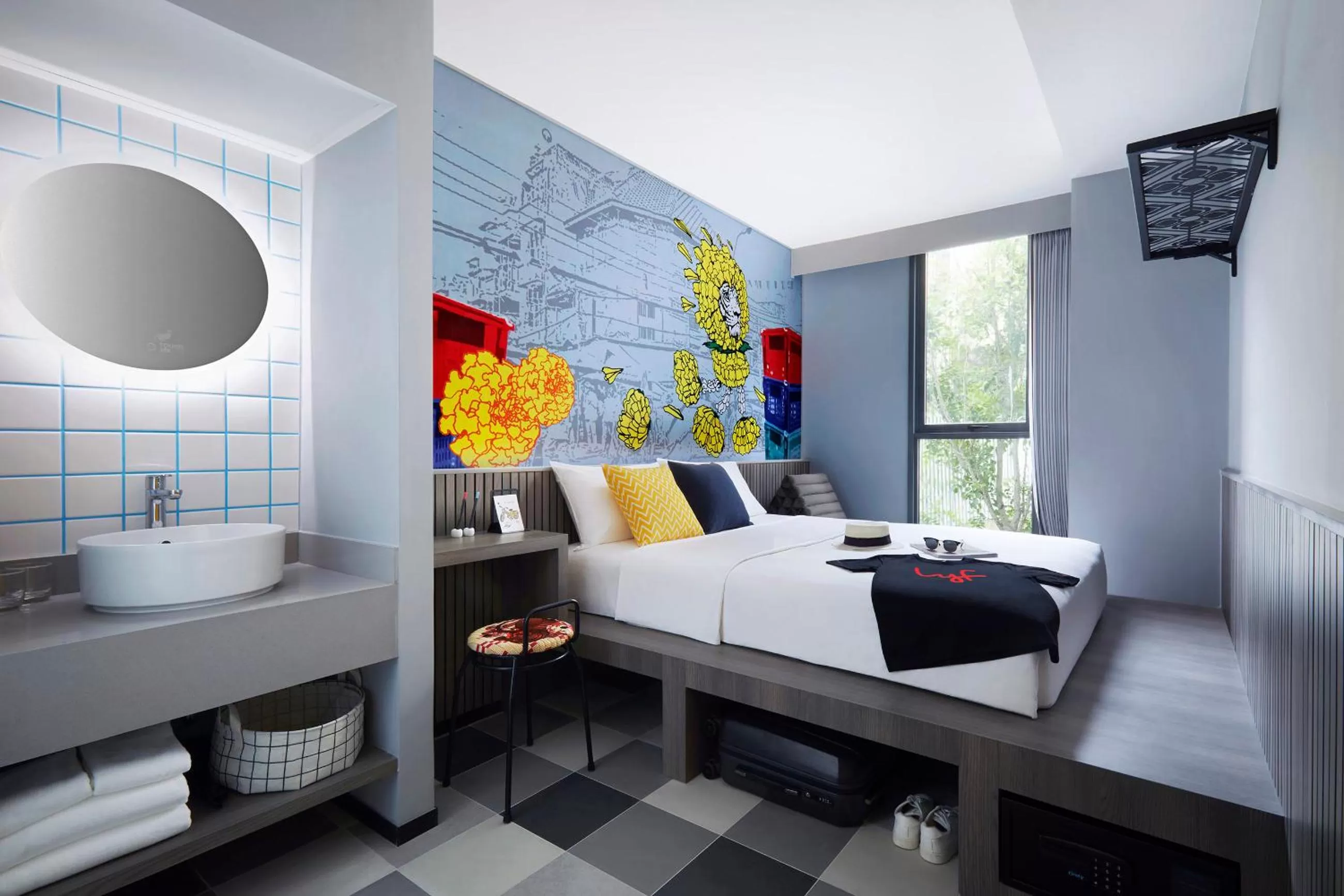 Bedroom, Bed in lyf Sukhumvit 8 Bangkok