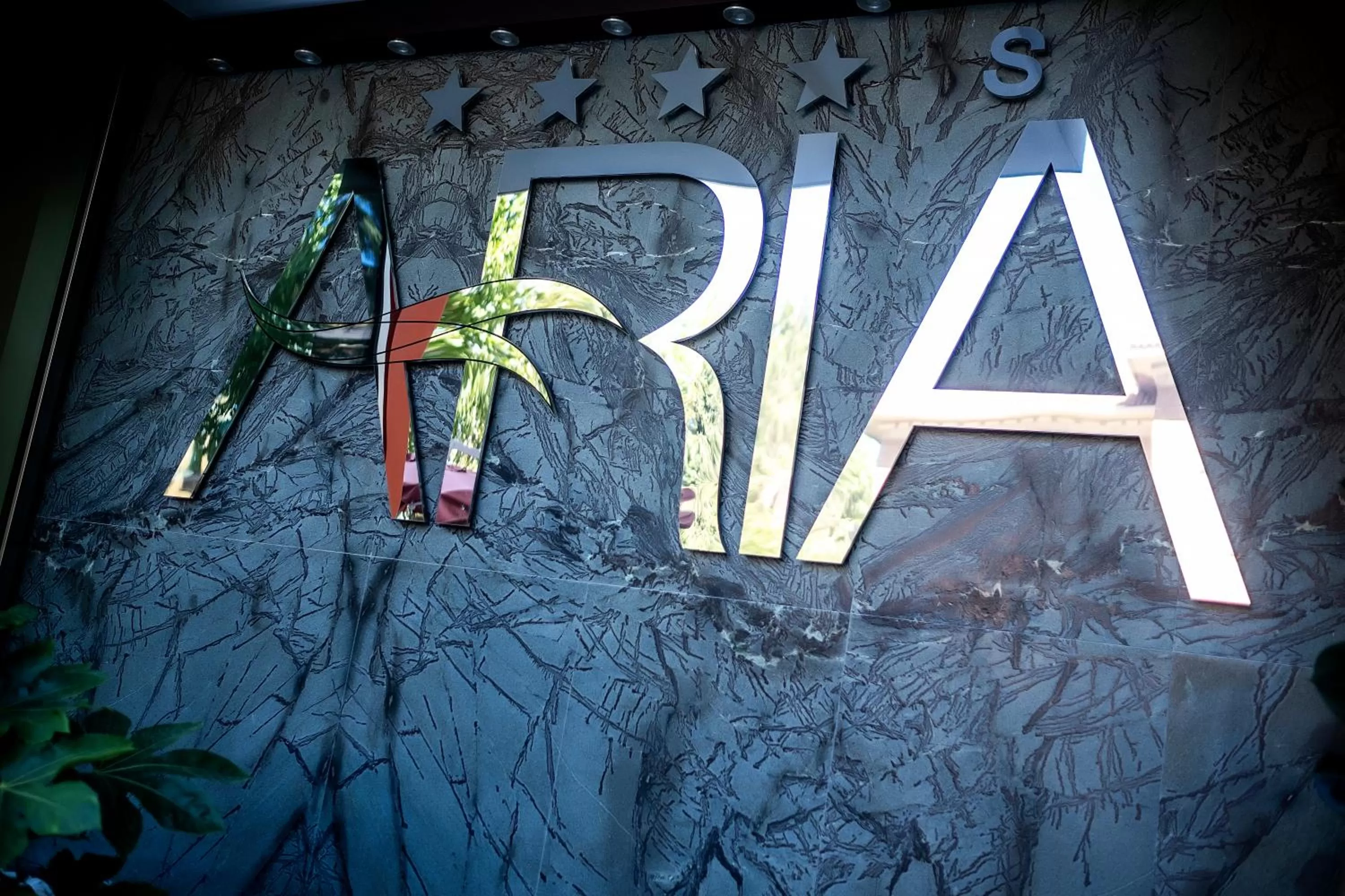 Property logo or sign in Hotel Aria