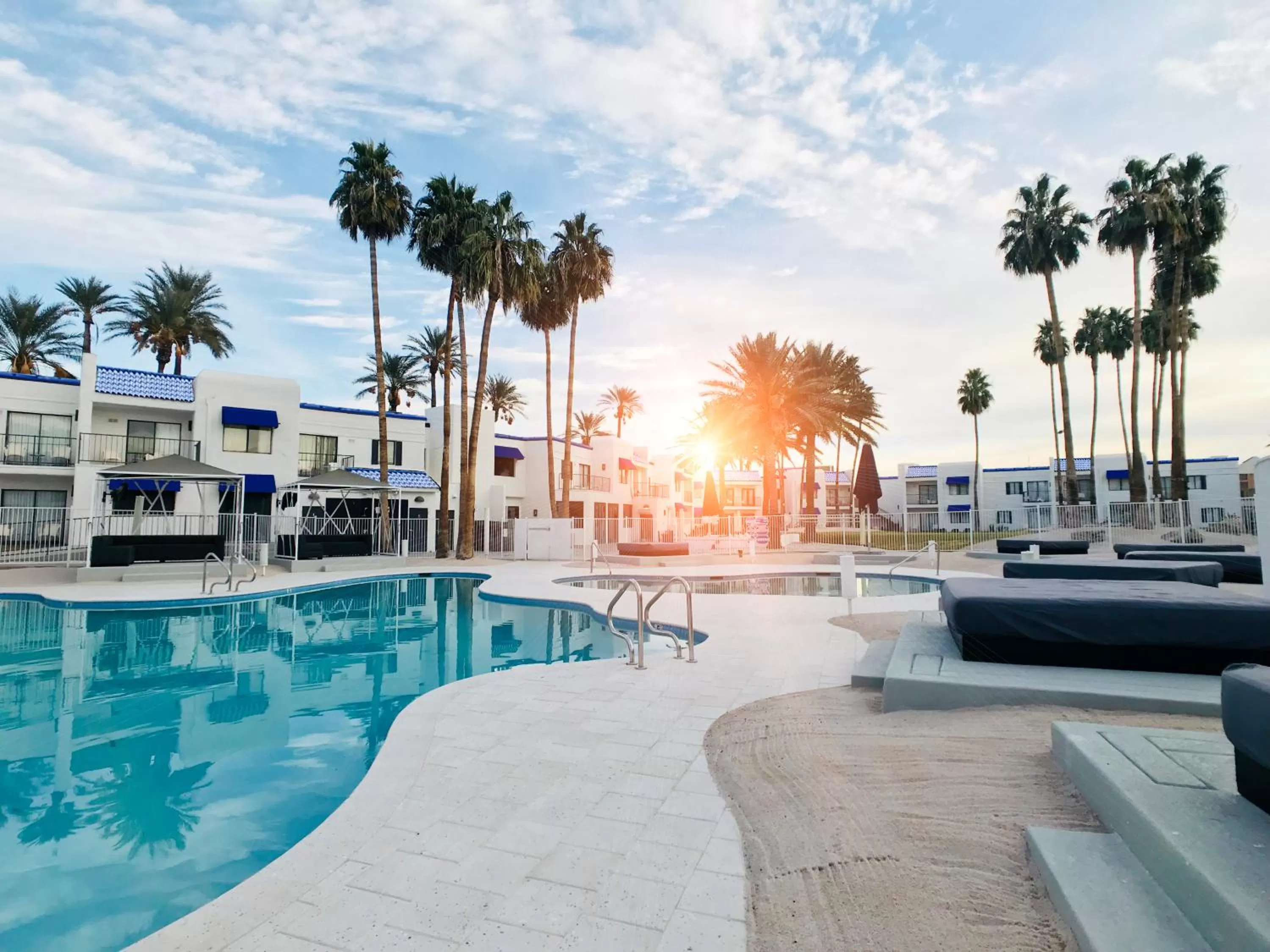 Pool view in Serene Vegas Boutique Hotel Las Vegas