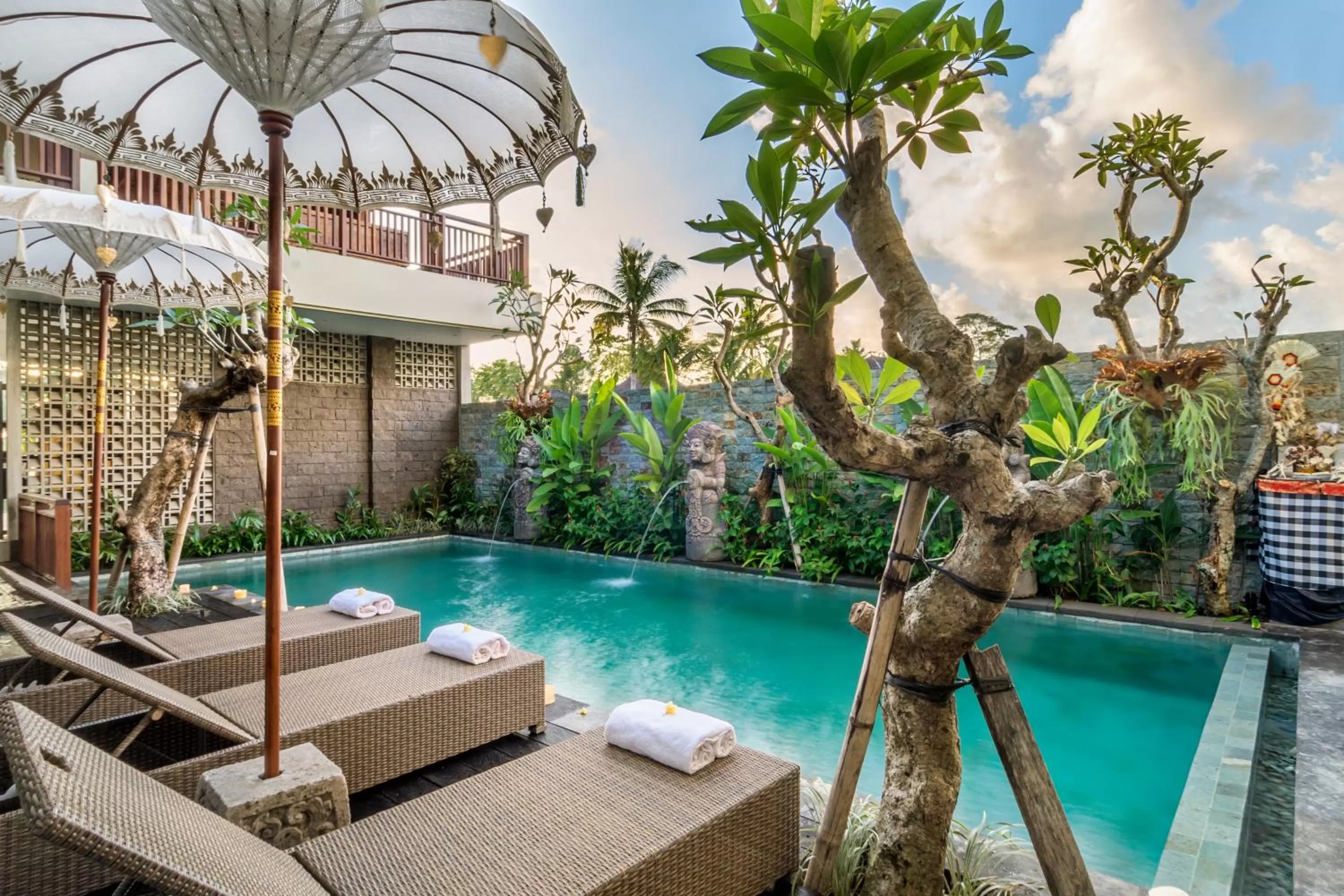 Pool view in Bumi Muwa Ubud Katiklantang