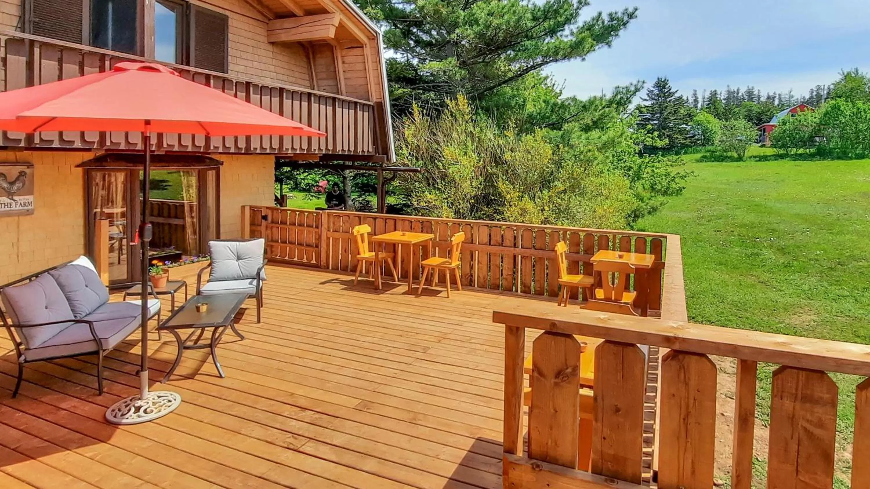 Patio in Edelweiss Inn Nova Scotia