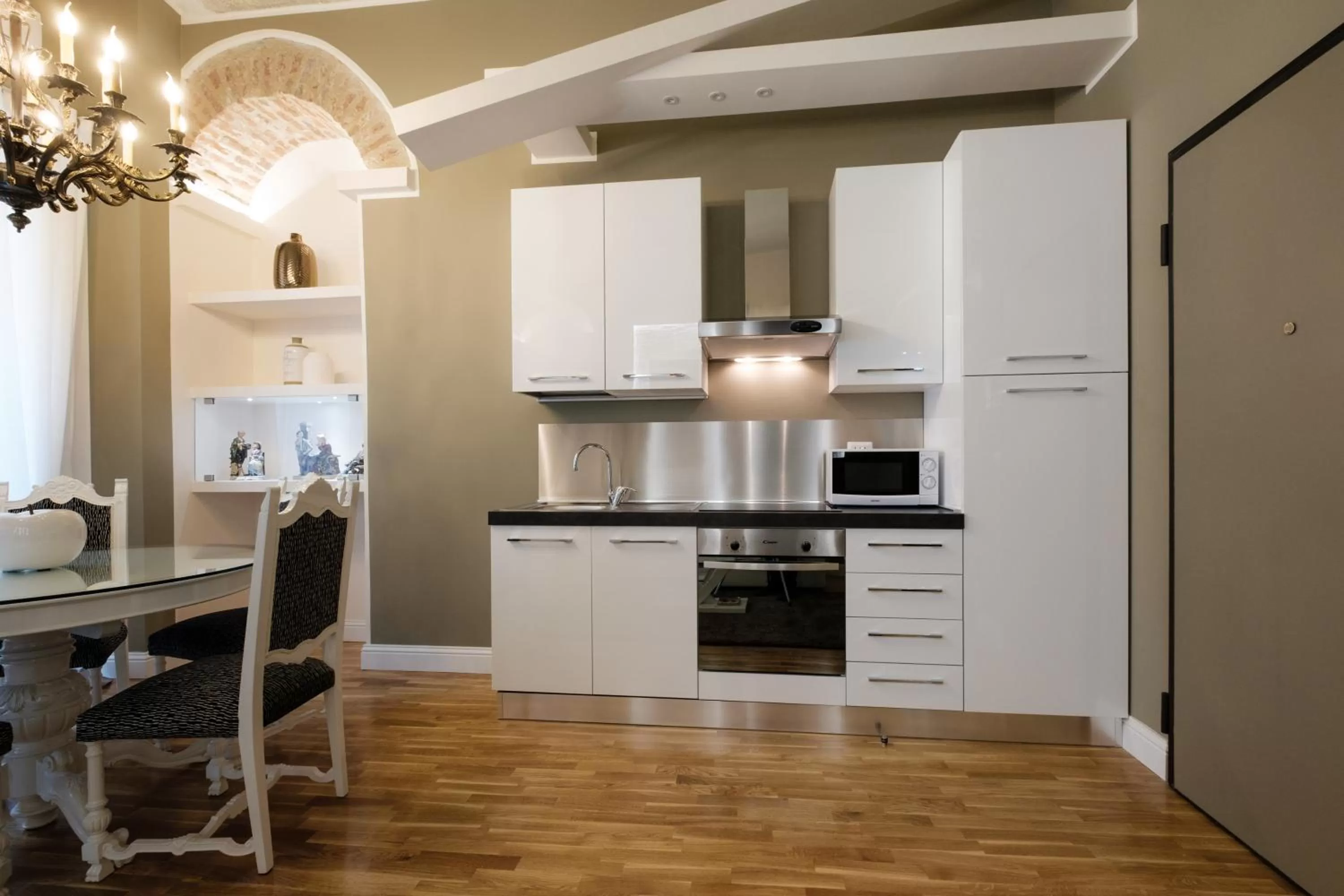 Kitchen or kitchenette in Apart Hotel Torino