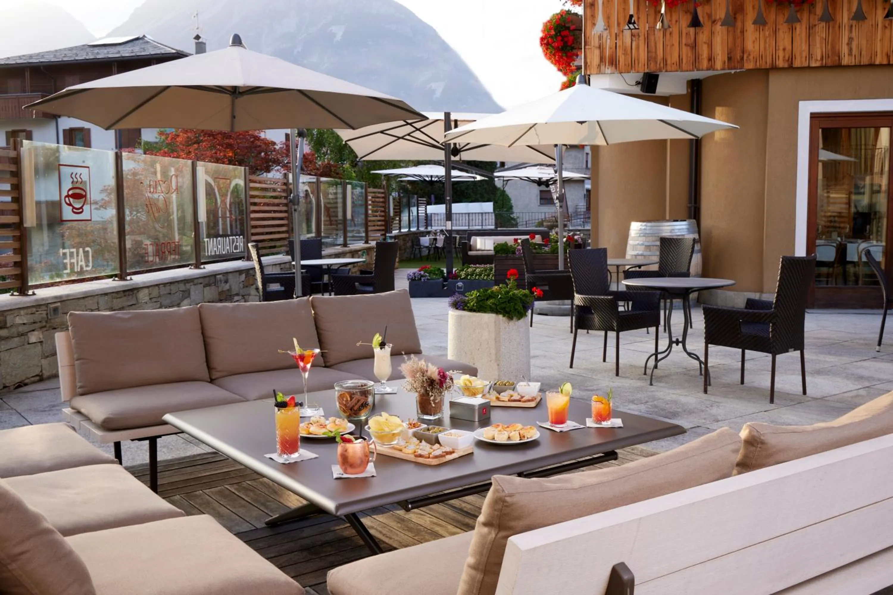 Balcony/Terrace in Hotel Rezia