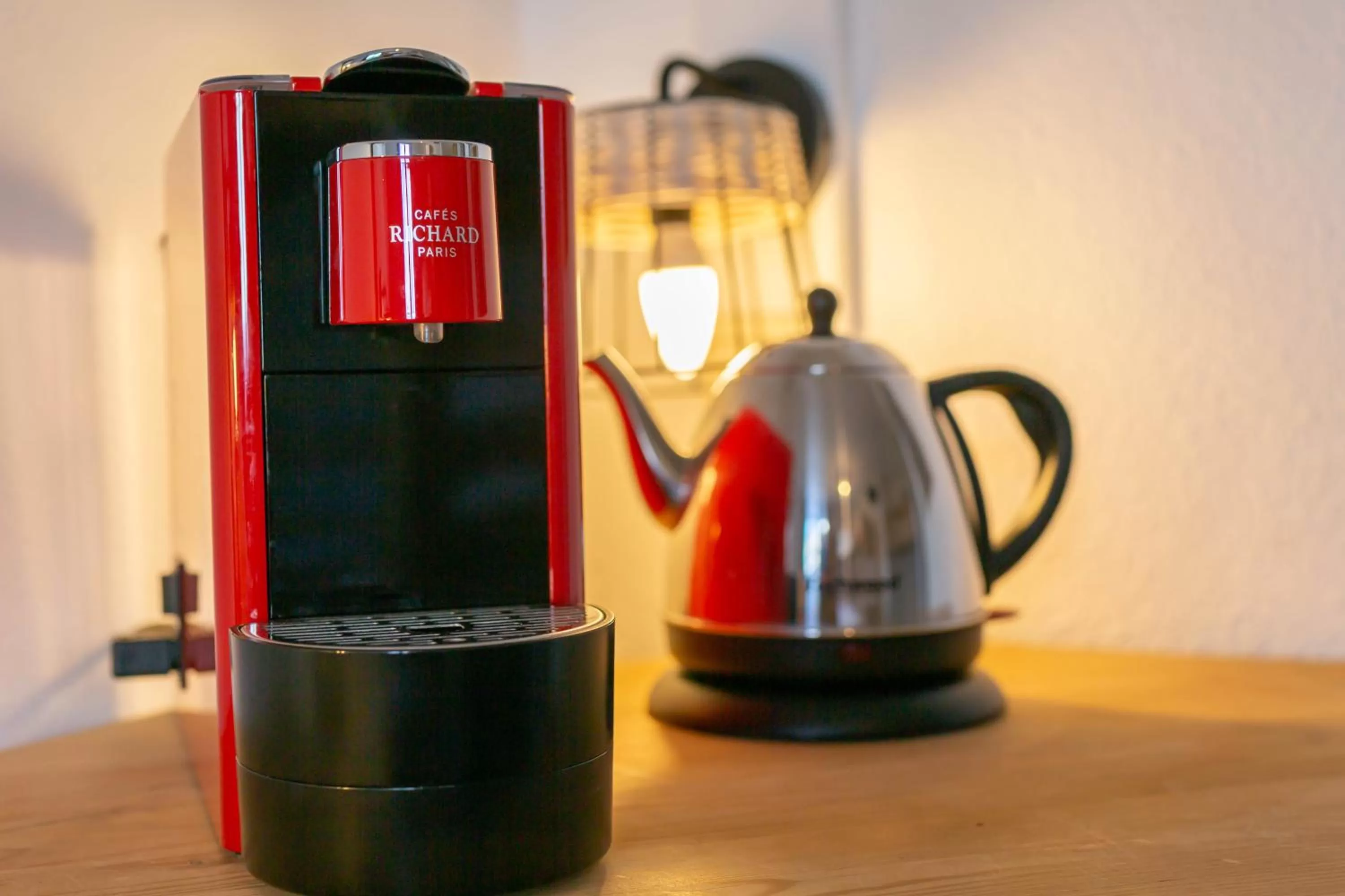 Coffee/tea facilities in L'Escale (accès en télécabine)