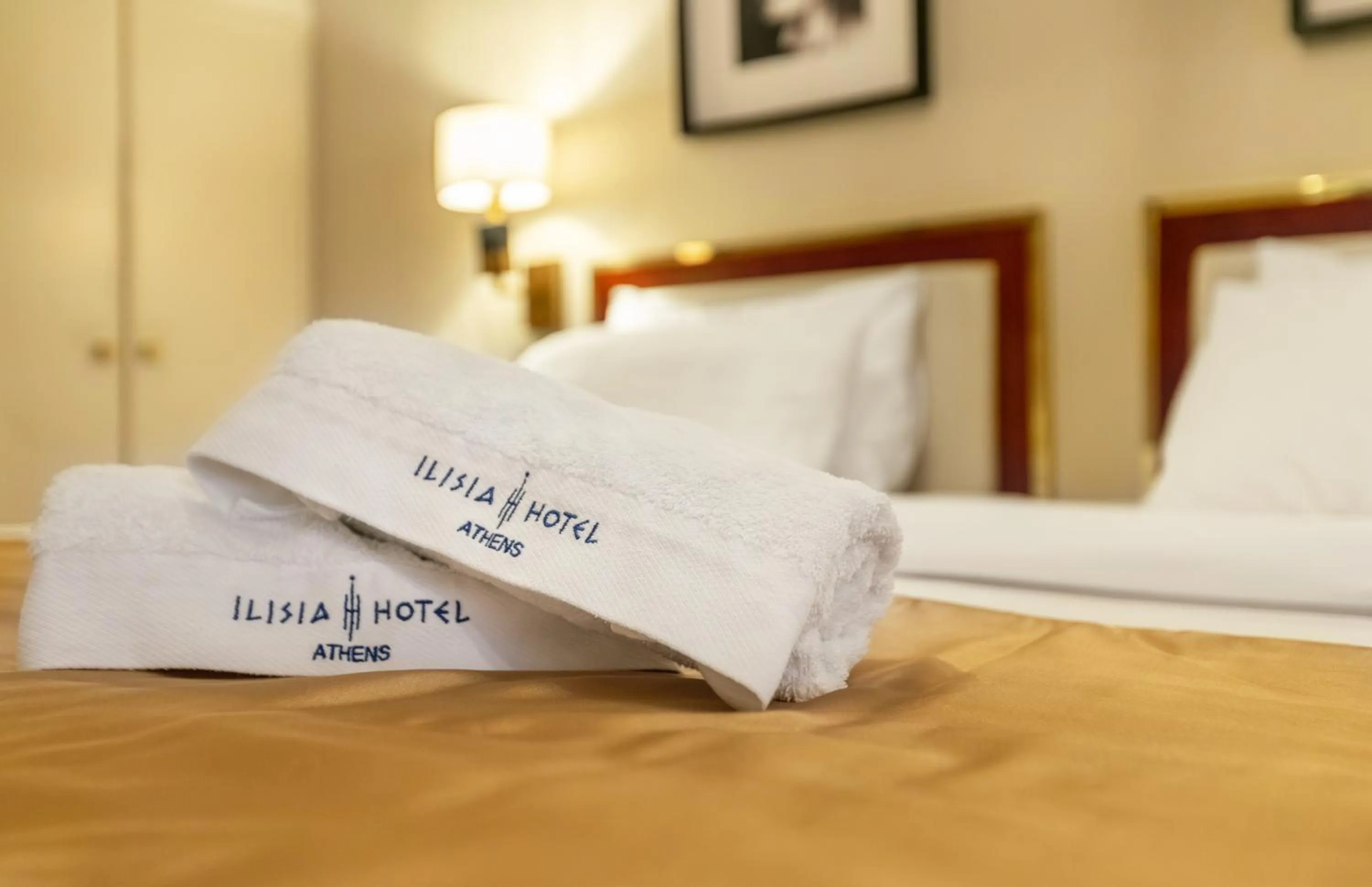 towels, Bed in Ilisia Hotel Athens