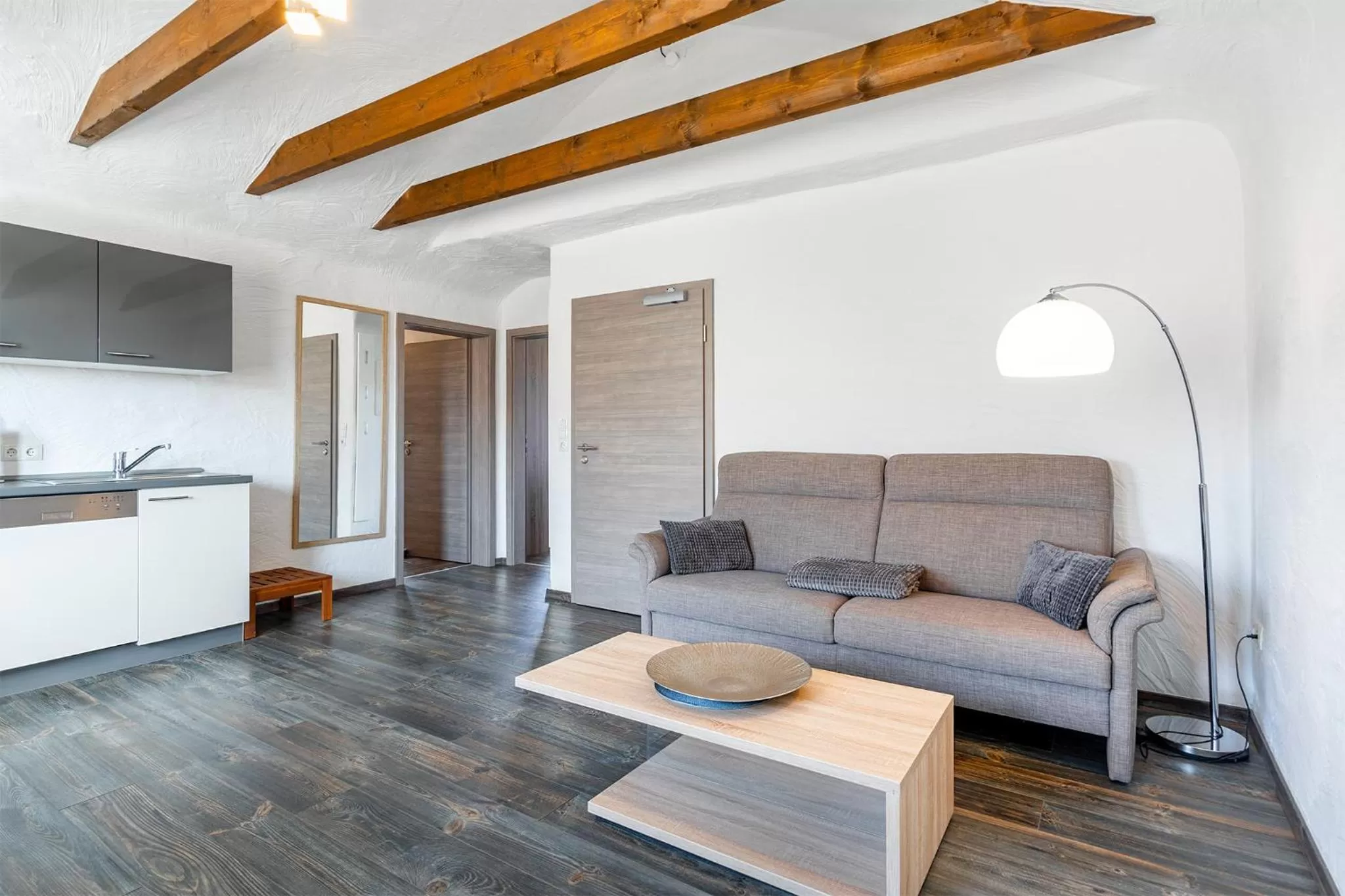 Kitchen or kitchenette in Villa Moorstern am Badesee Tannenhausen