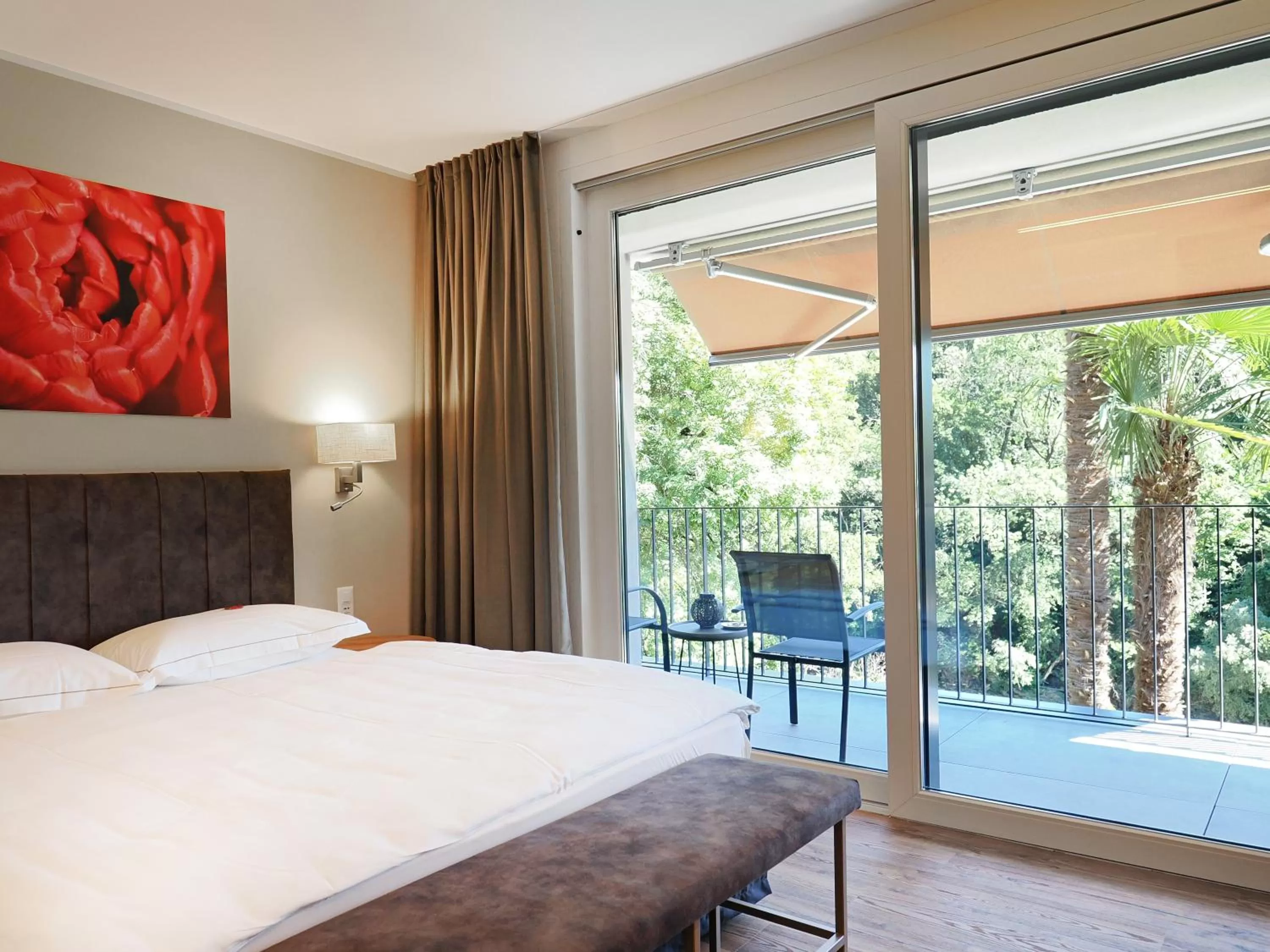 View (from property/room), Bed in Charme Hotel Ristorante Tre Terre