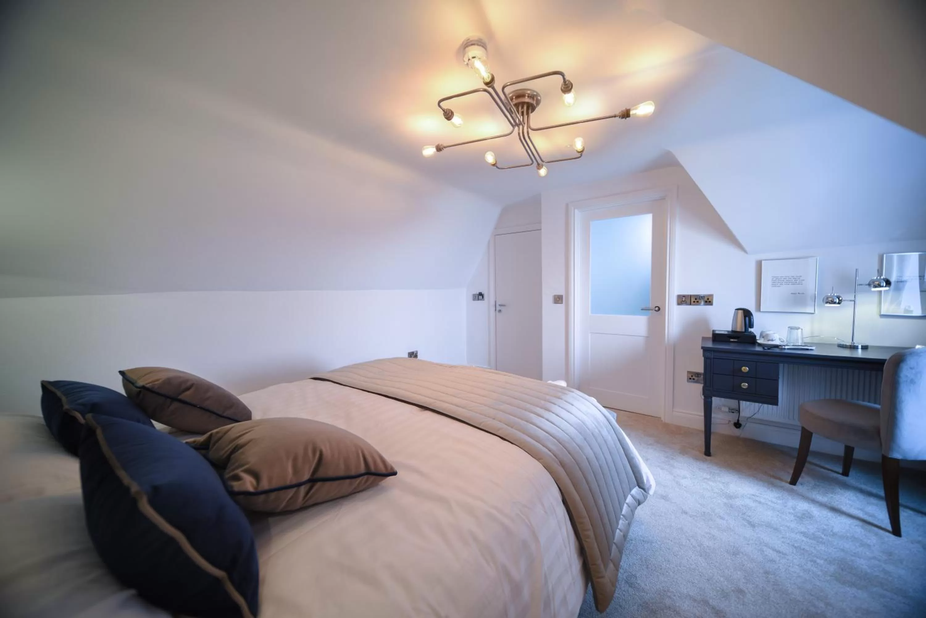 Bed in The Strand Hotel, the former residence of Oscar Wilde