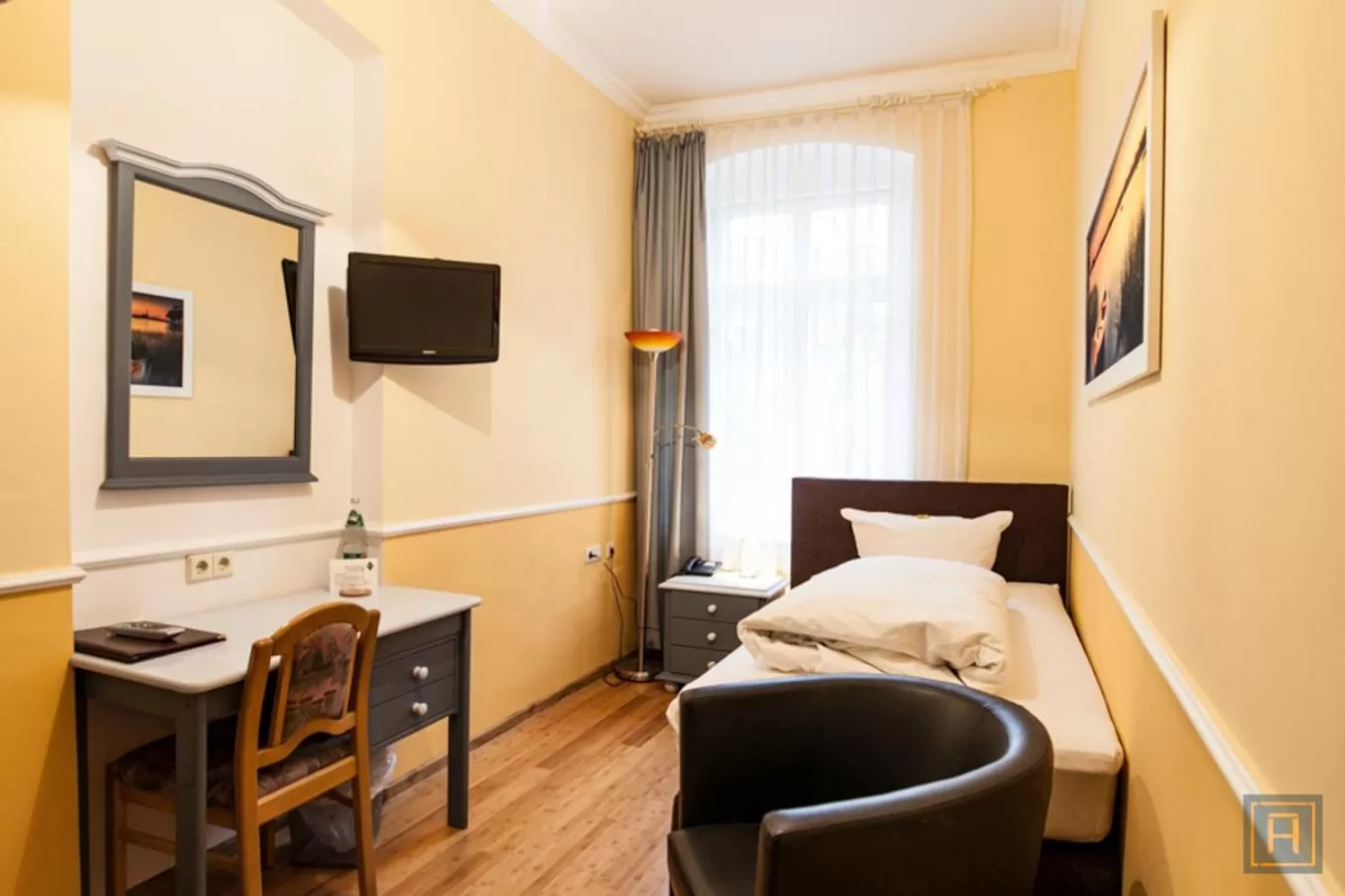 Decorative detail, Bed in Hotel Silesia