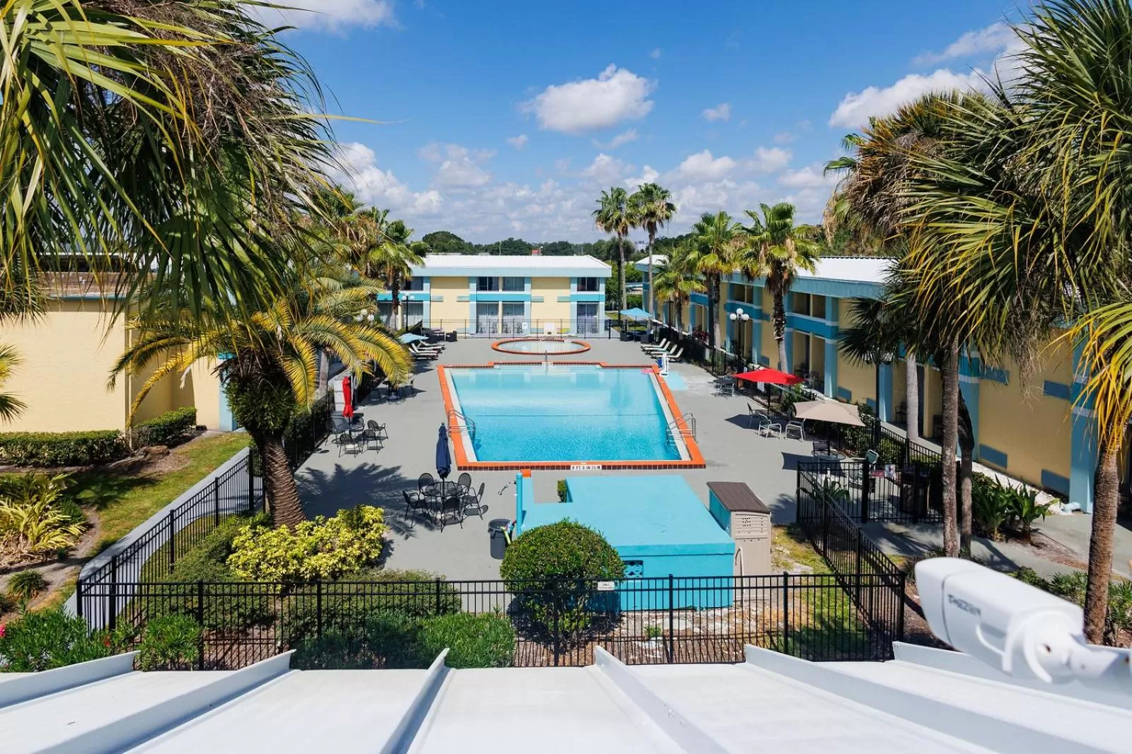 Pool view in Garnet Inn & Suites, Orlando