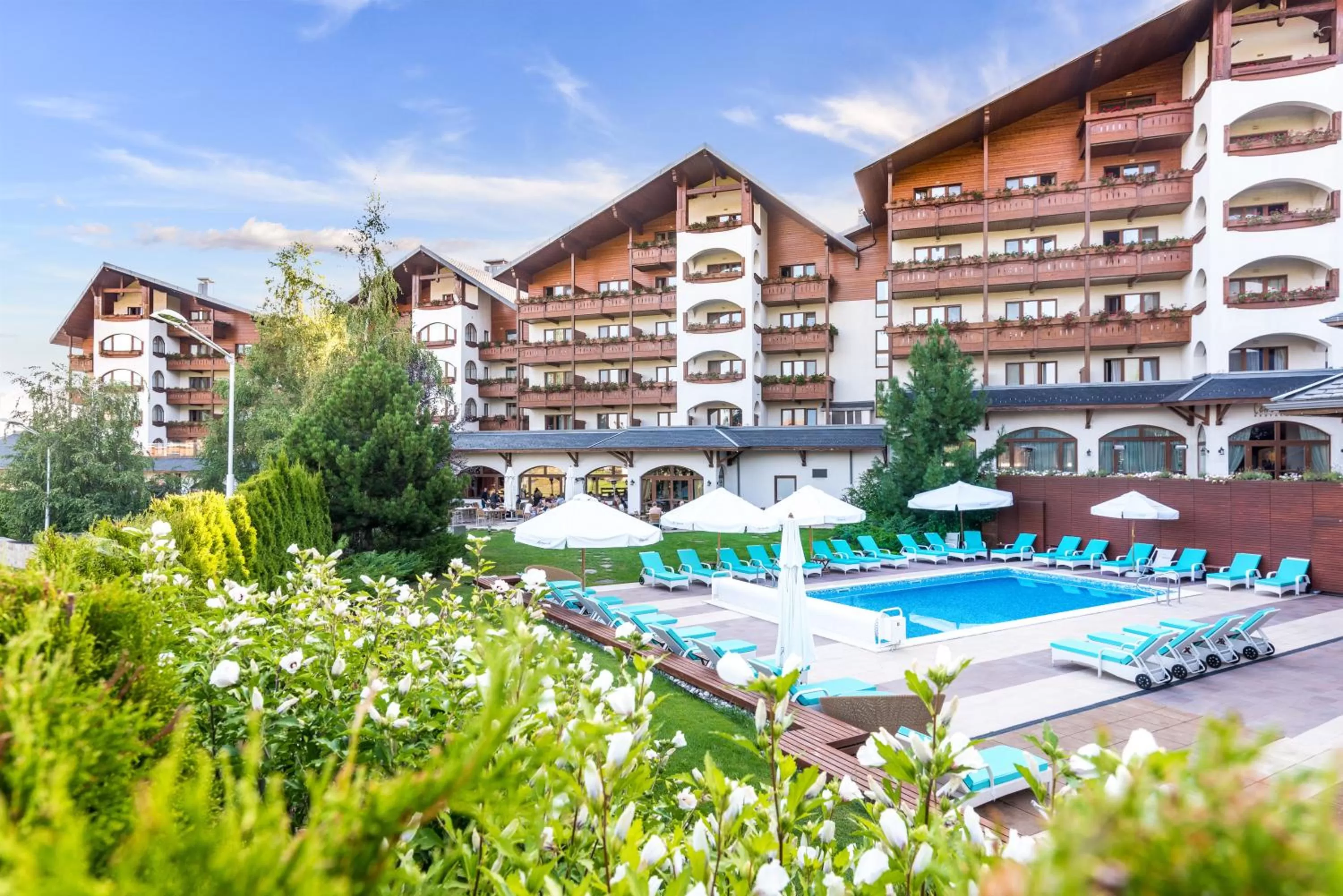 Swimming pool in Kempinski Hotel Grand Arena Bansko