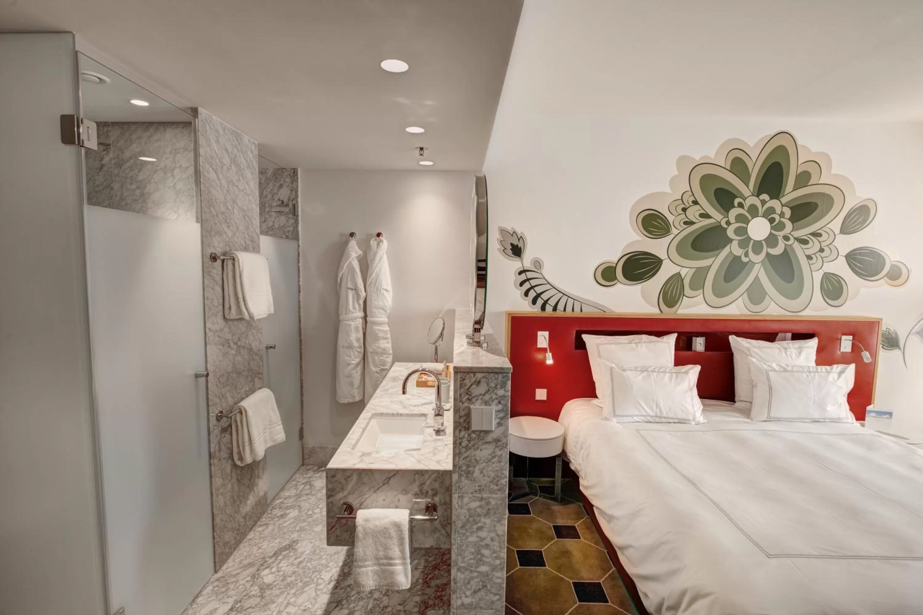 Bed in HYPERION Hotel Dresden Am Schloss