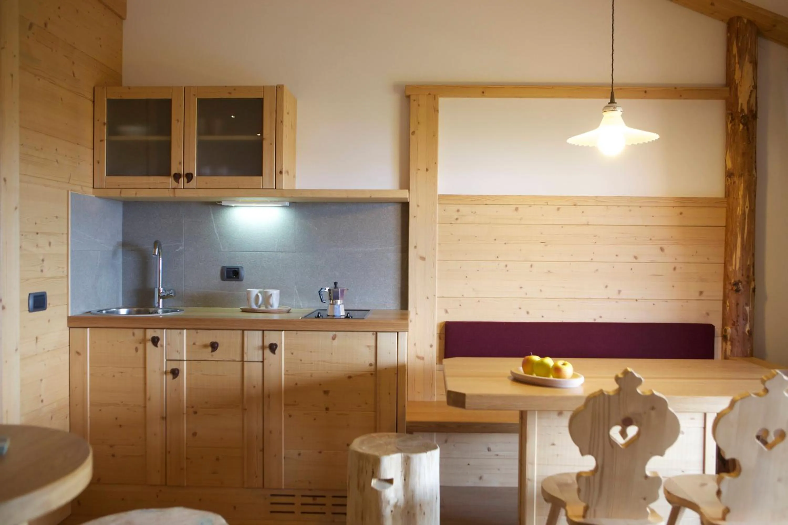 Kitchen or kitchenette in Pineta Nature Resort - Wellness & SPA