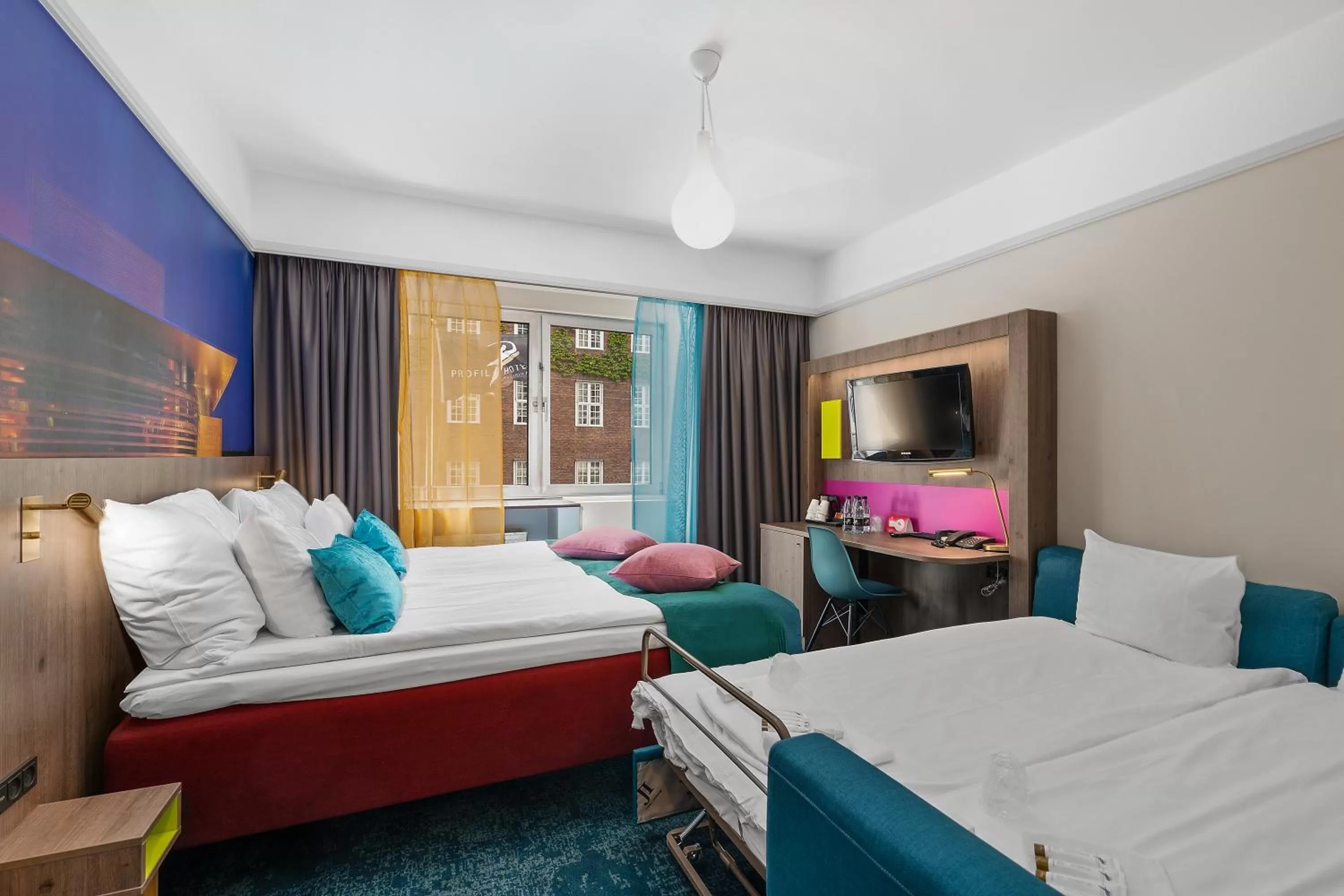 Bed in ProfilHotels Richmond