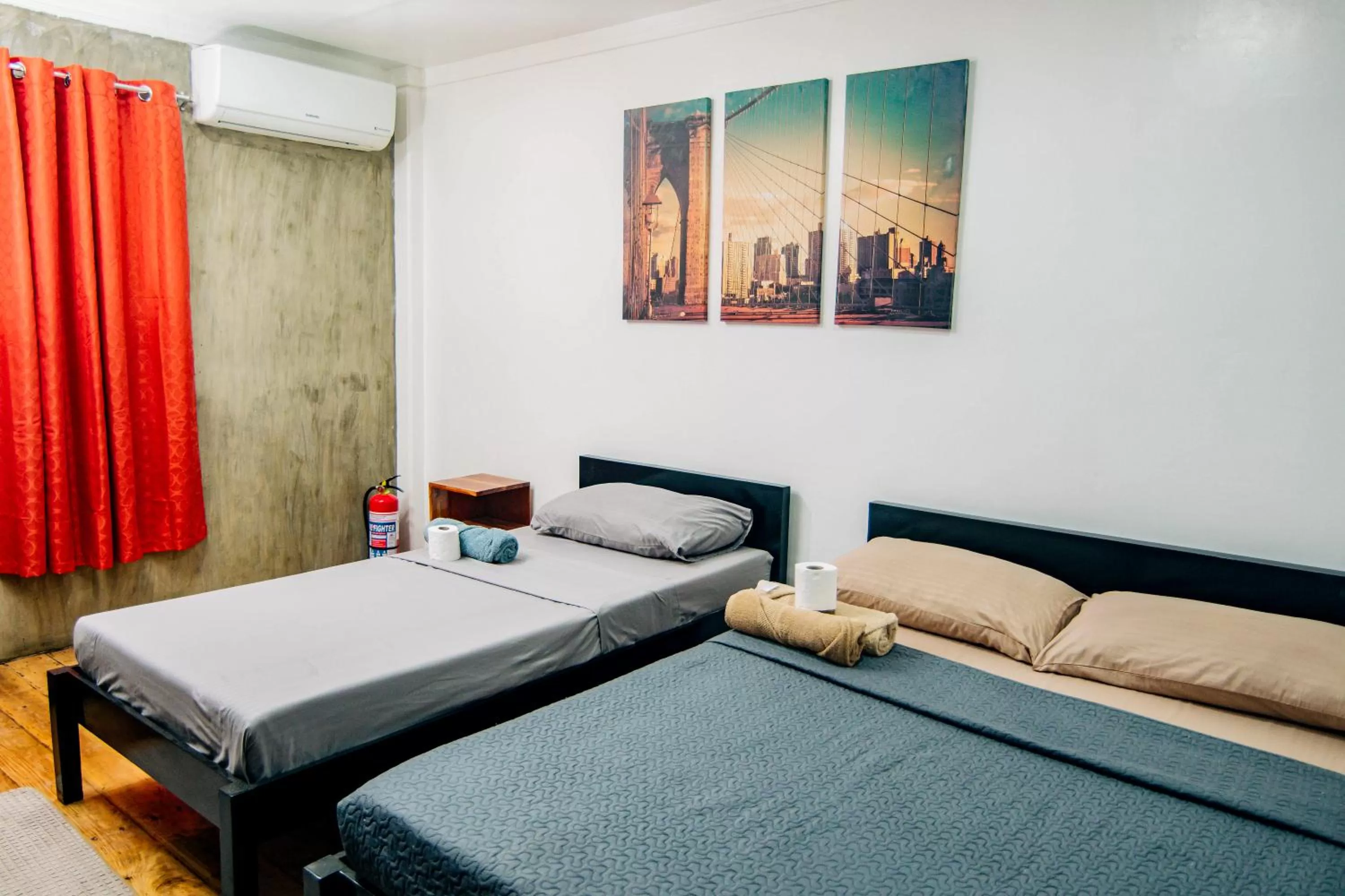 Bed in OKEANOS HOTEL