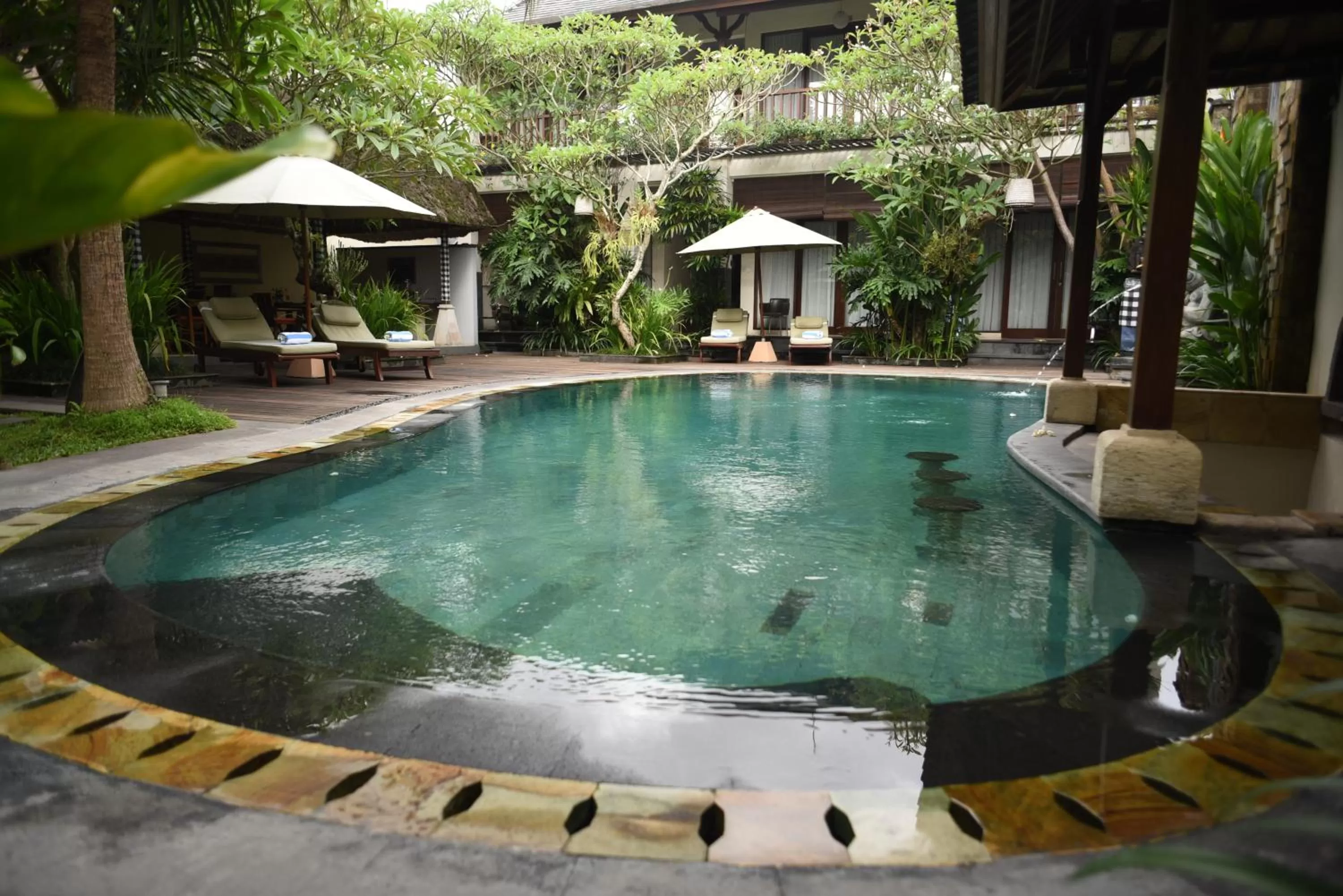 Swimming pool in Lumbung Sari Ubud Hotel - CHSE Certified