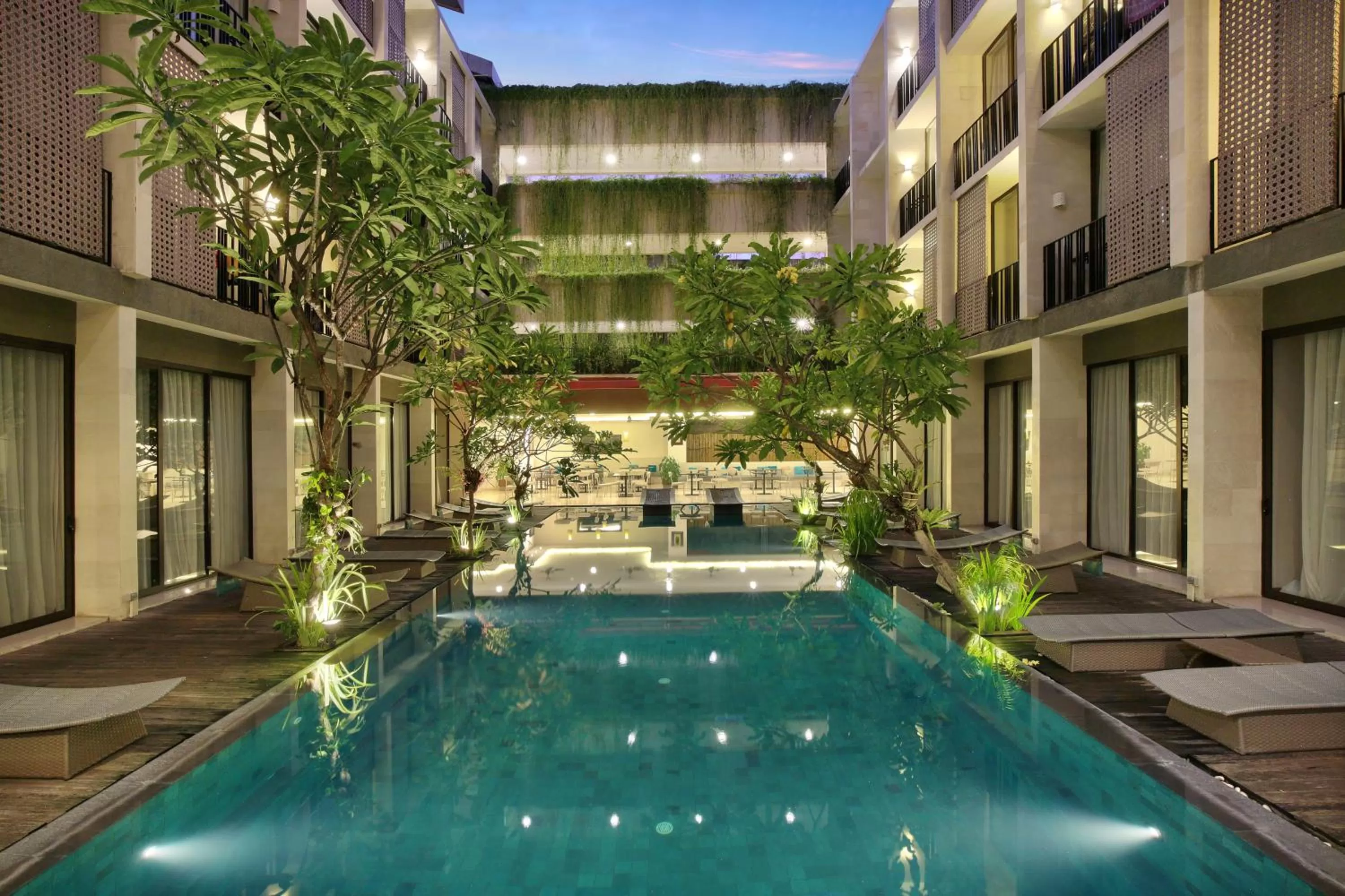 Pool view in Hotel Terrace at Kuta