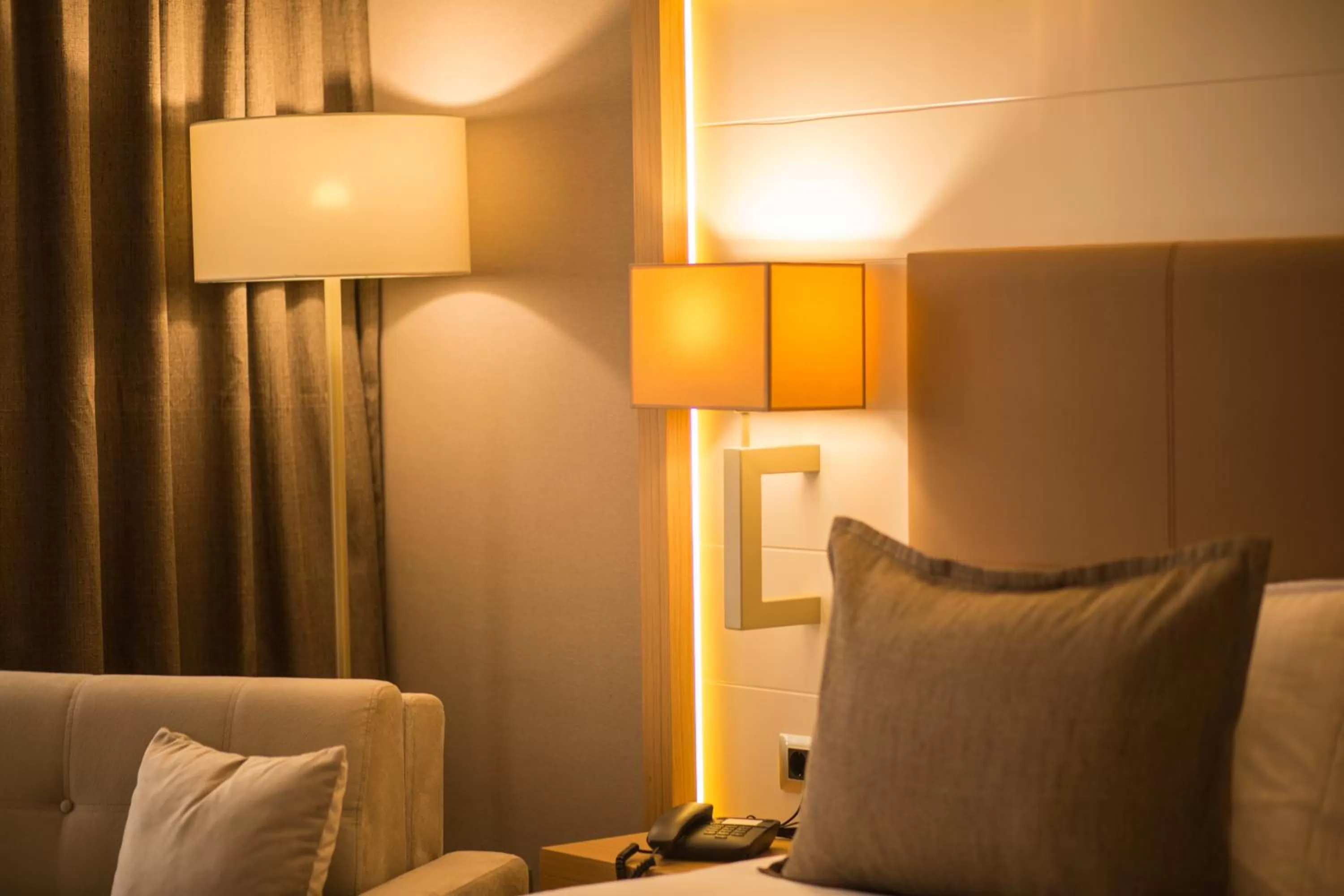 Bed in Blue Sea Hotel