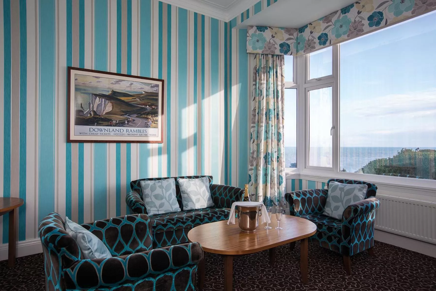 Seating area in Hydro Hotel