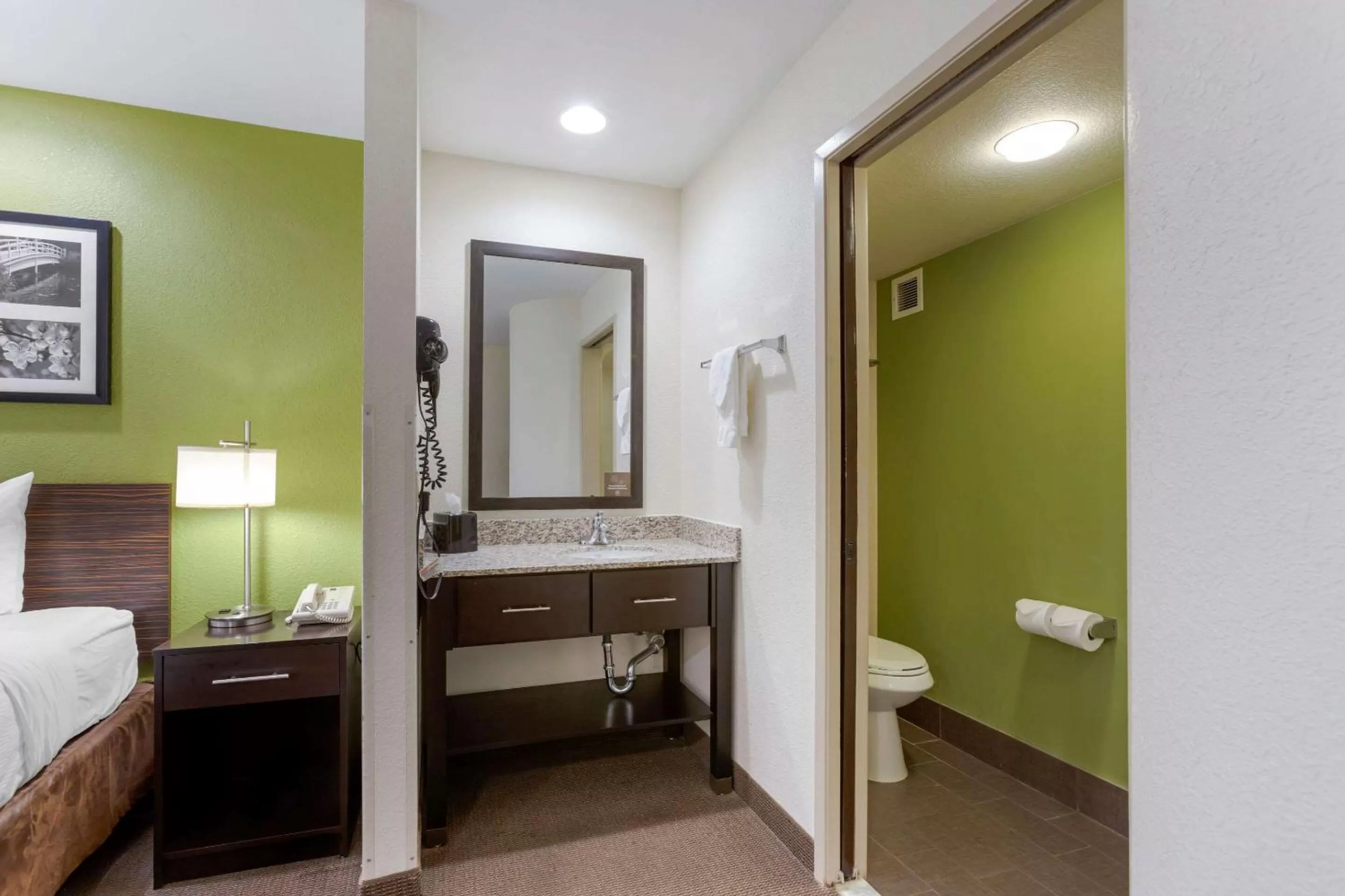 Bedroom, Bed in Sleep Inn Ontario