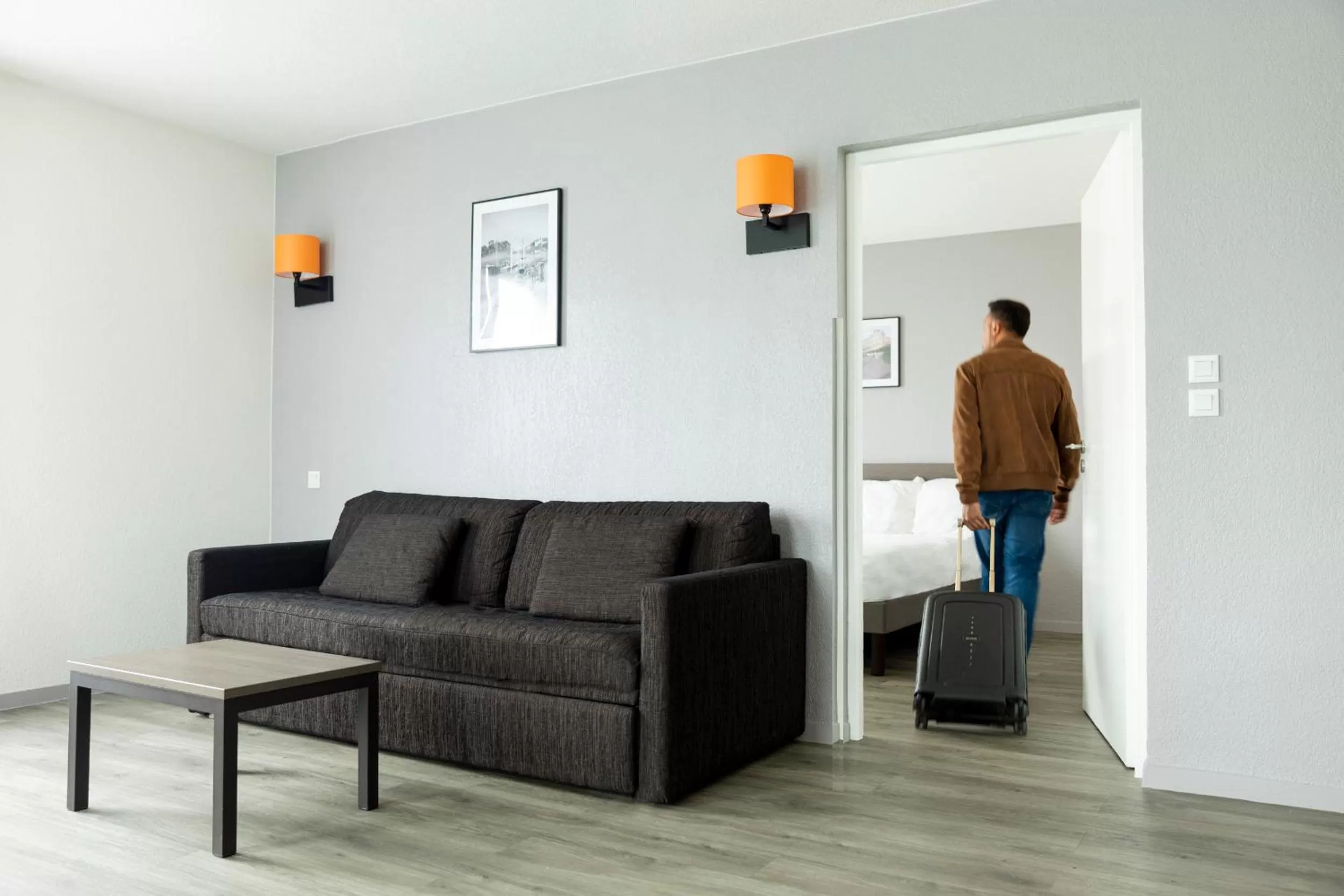 Living room in Aparthotel Adagio Access Orléans