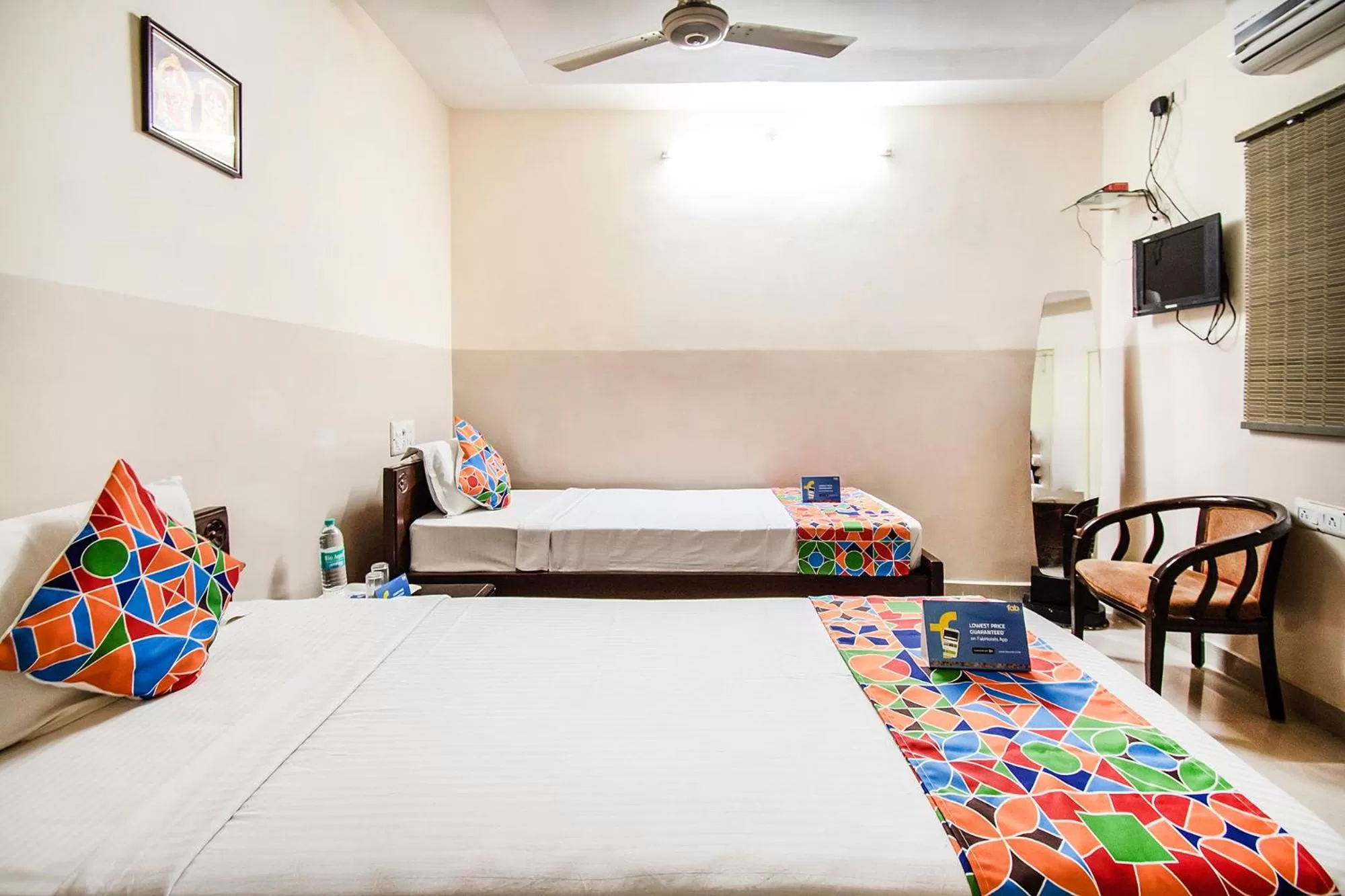 View (from property/room), Bed in FabHotel Aditya Yatri Nivas