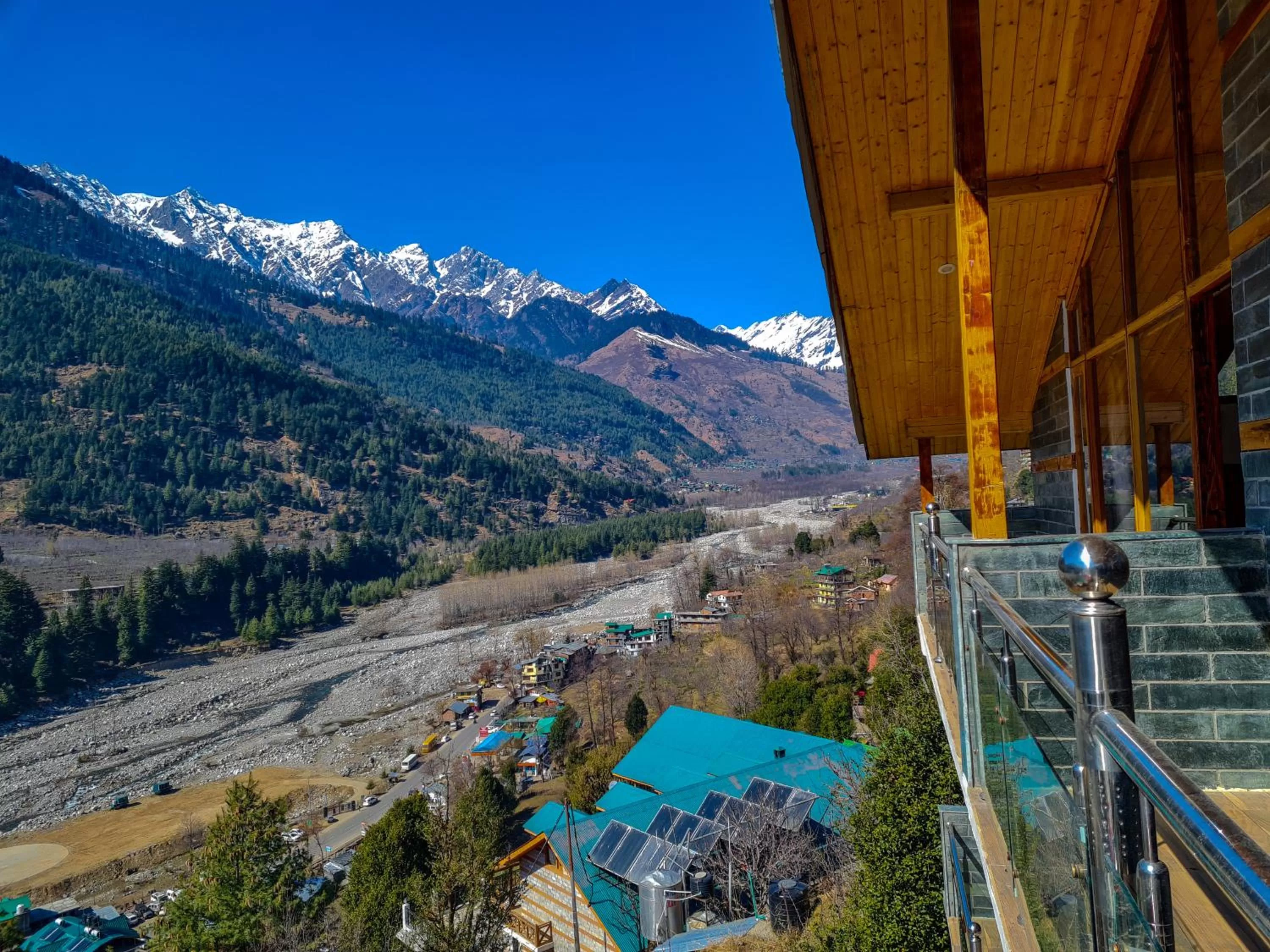 Balcony/Terrace in Namaste Inn Beas Valley