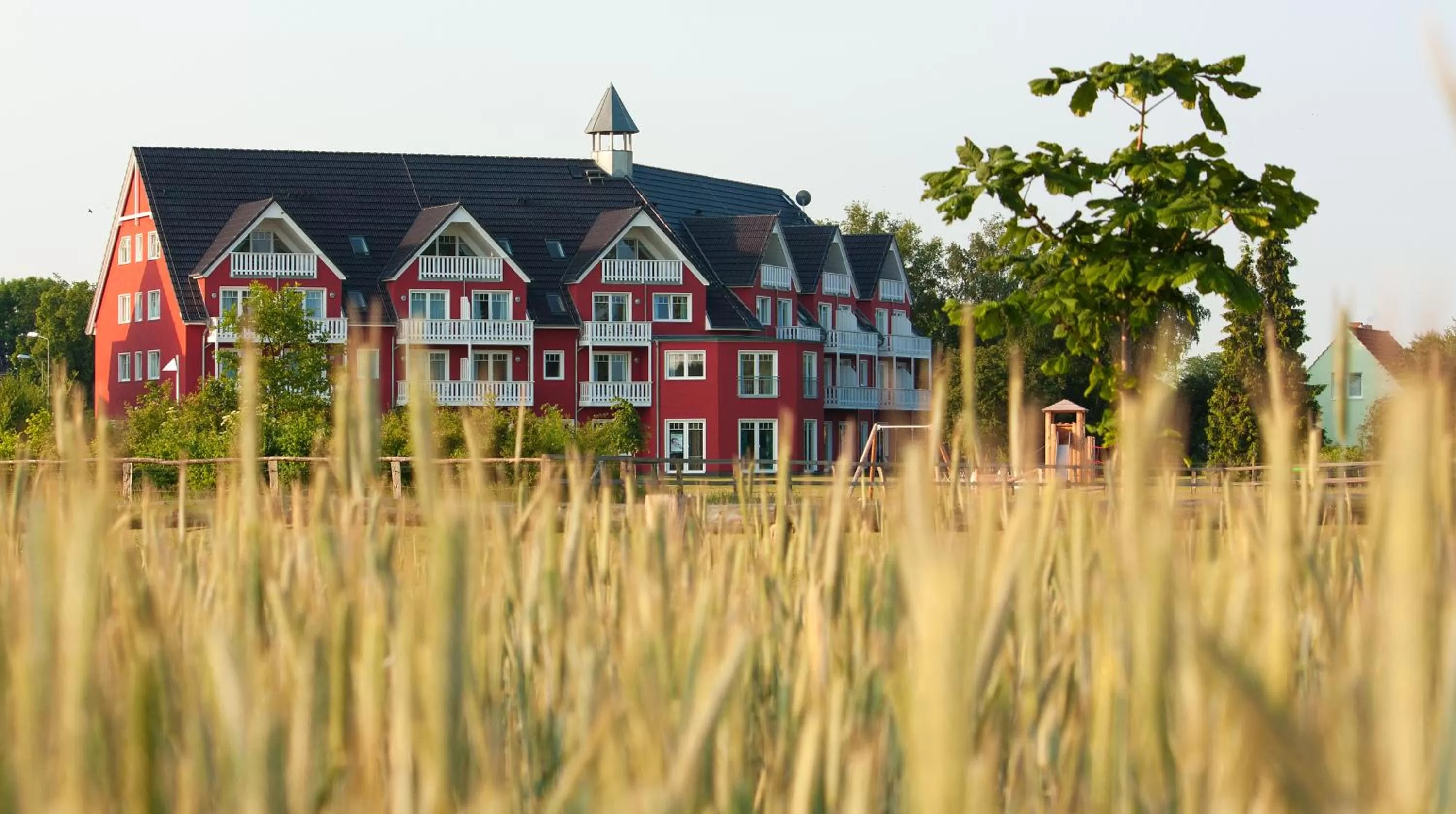 Facade/entrance in Strandhafer Aparthotel