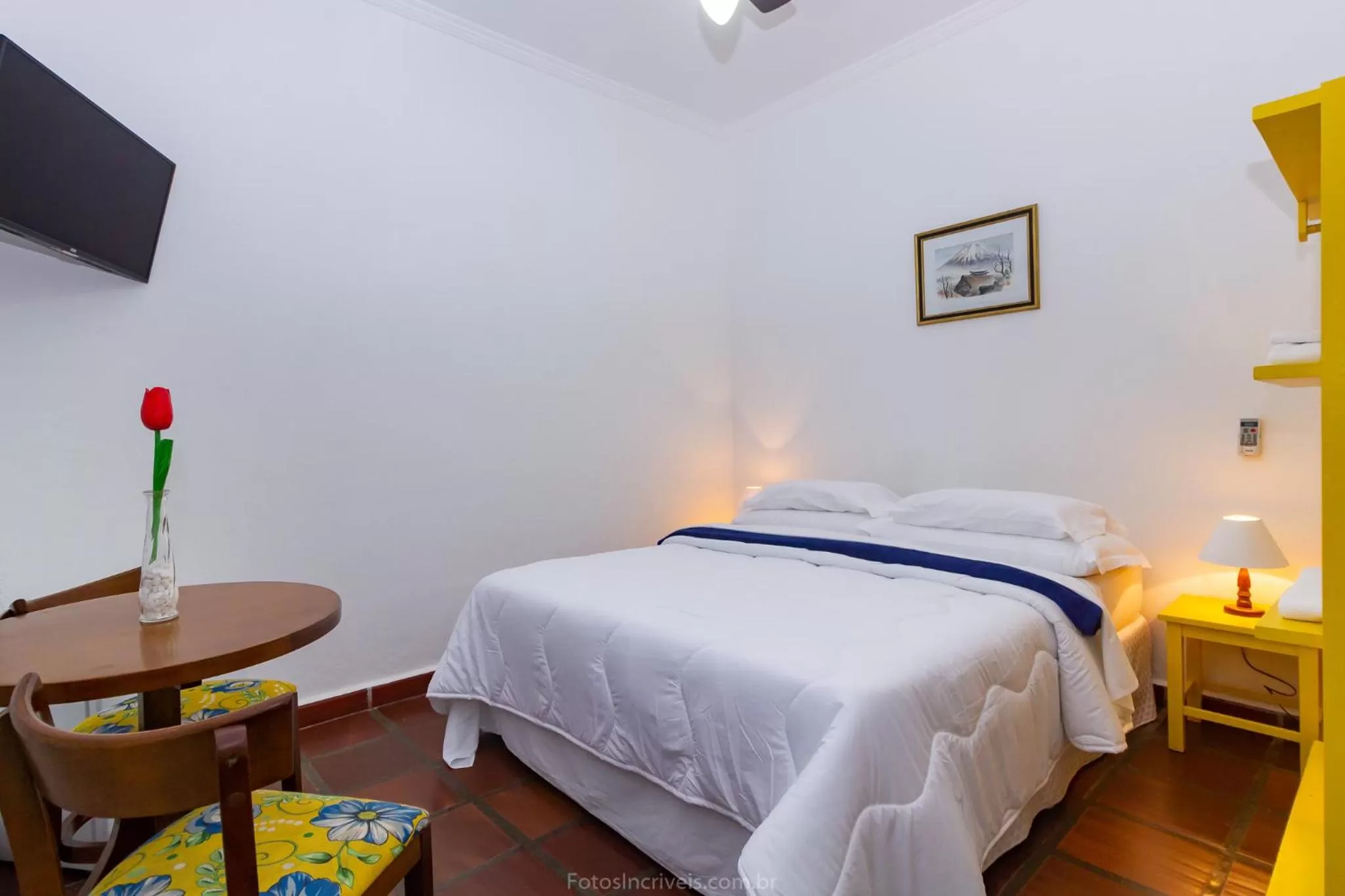 Bed in Pousada Aconchego