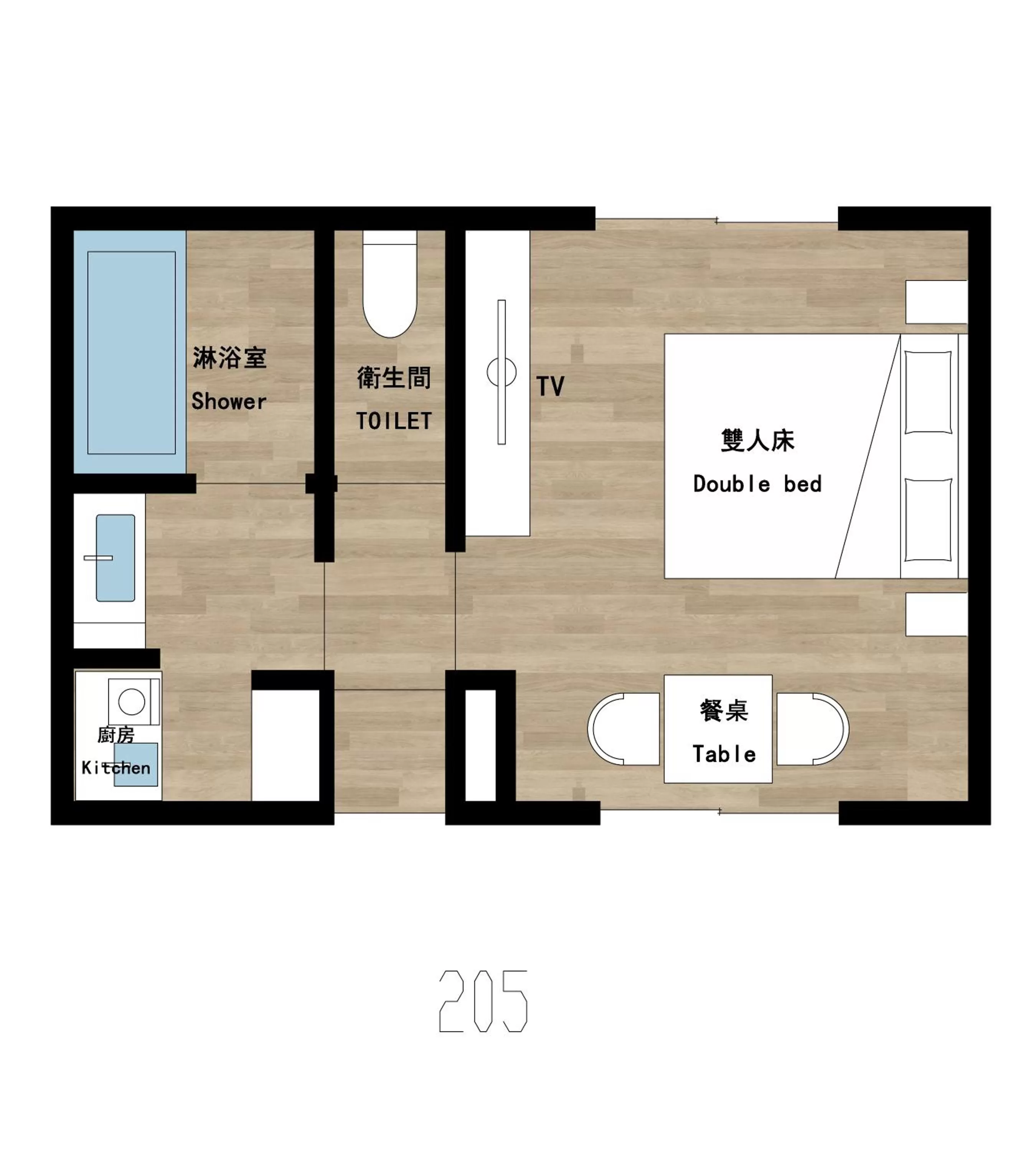 Floor plan in Reikyo Garden Osaka