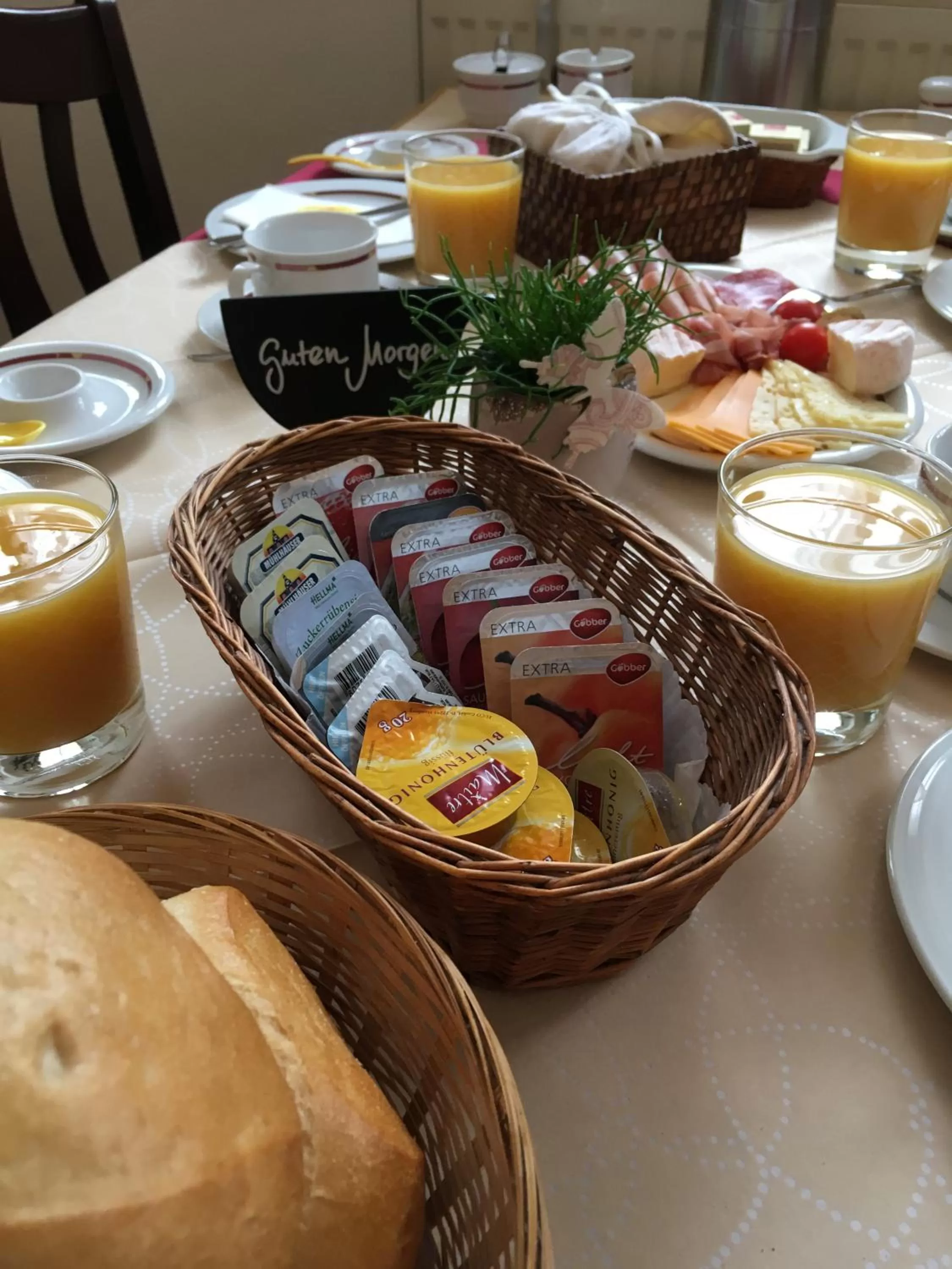 Continental breakfast in Hotel Alt Annaberg