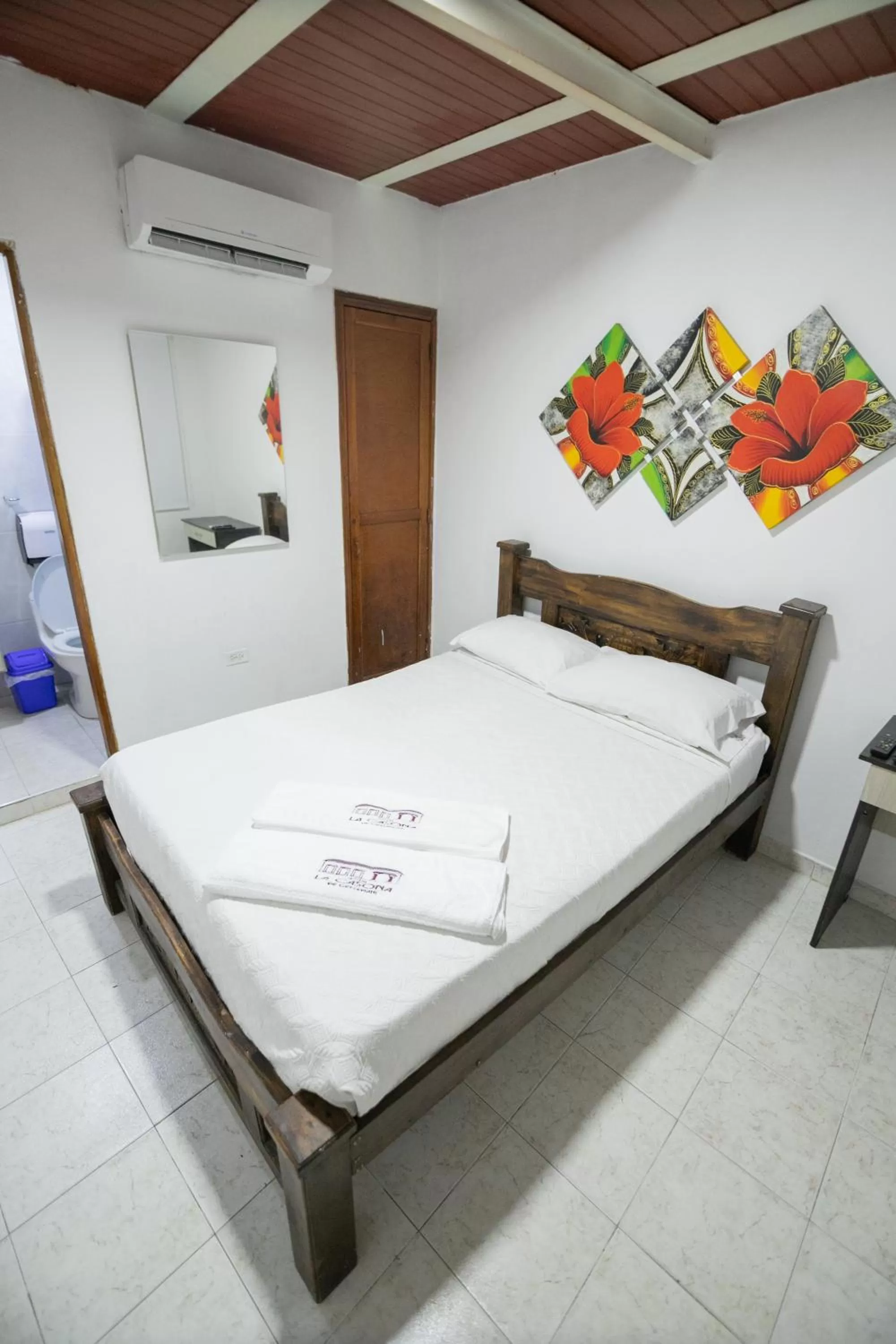 Bed in Hotel La Casona de Getsemani