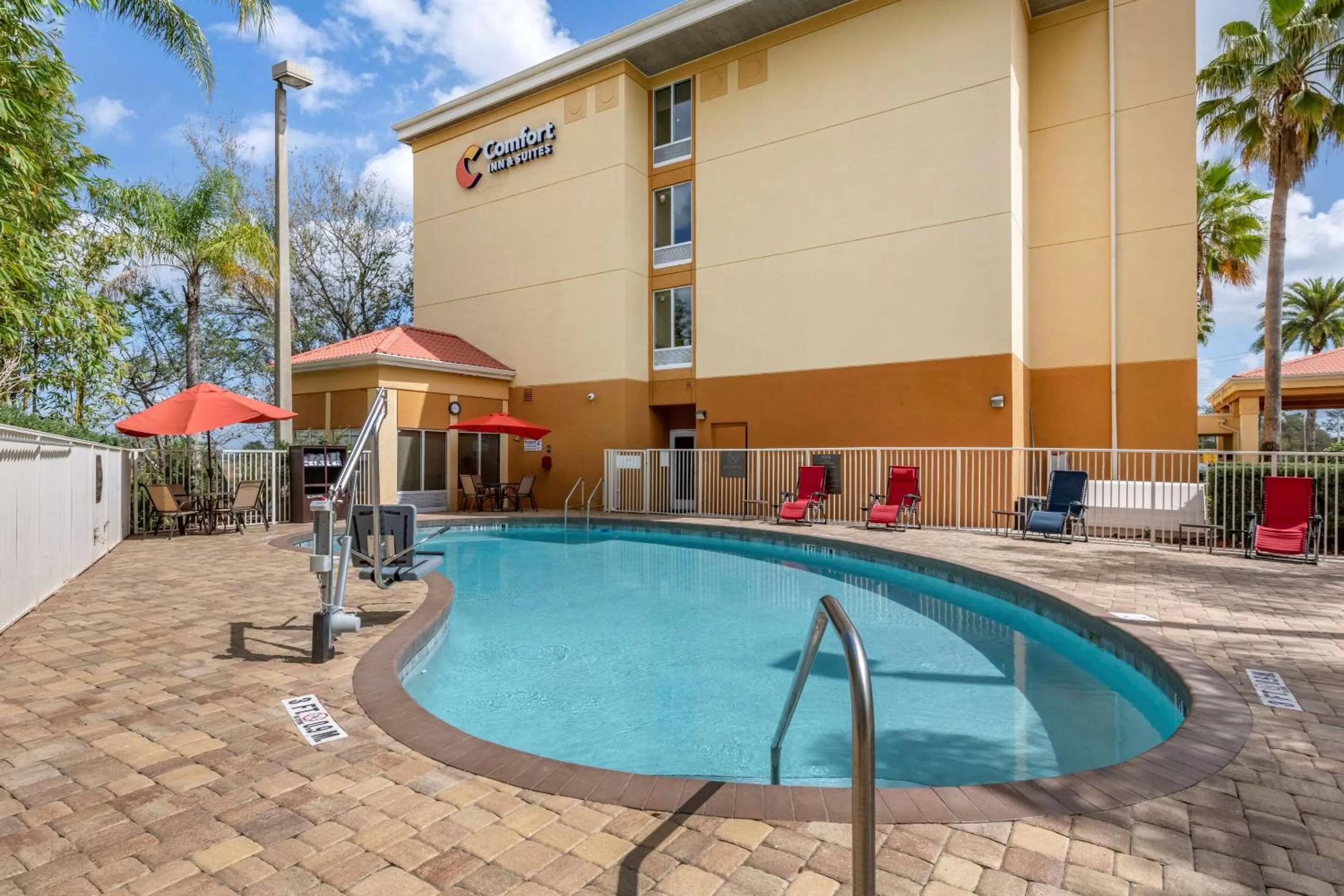 Pool view in Comfort Inn & Suites Orlando North