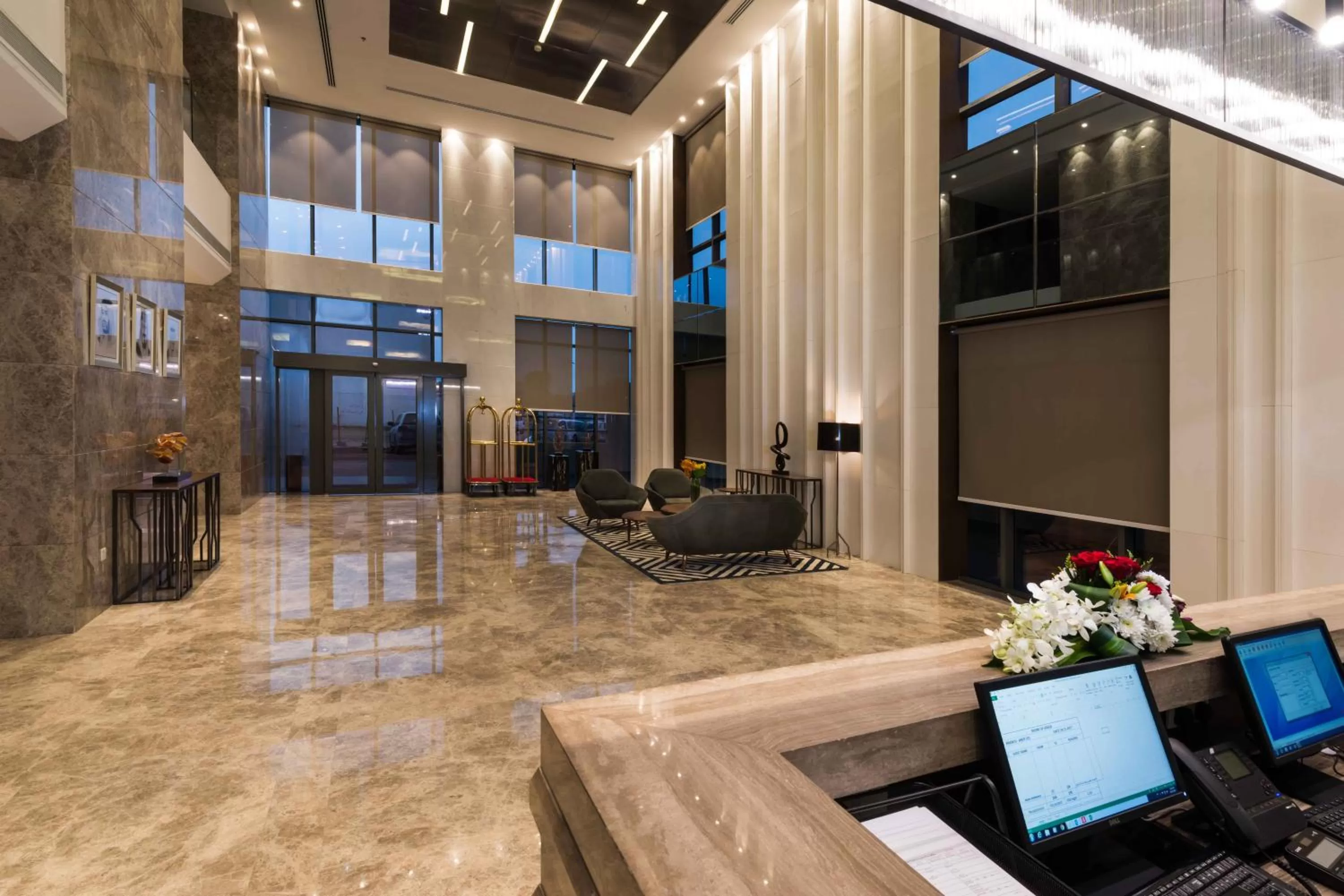 Lobby or reception in Aber Al Sahafa