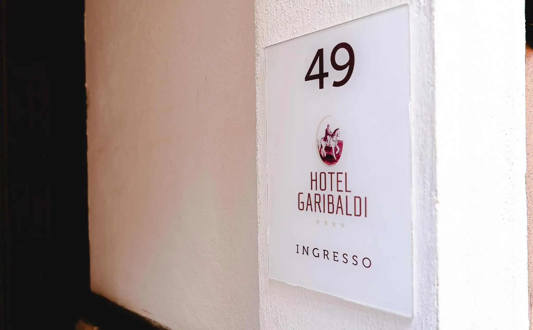 Property building in Hotel Ristorante Garibaldi