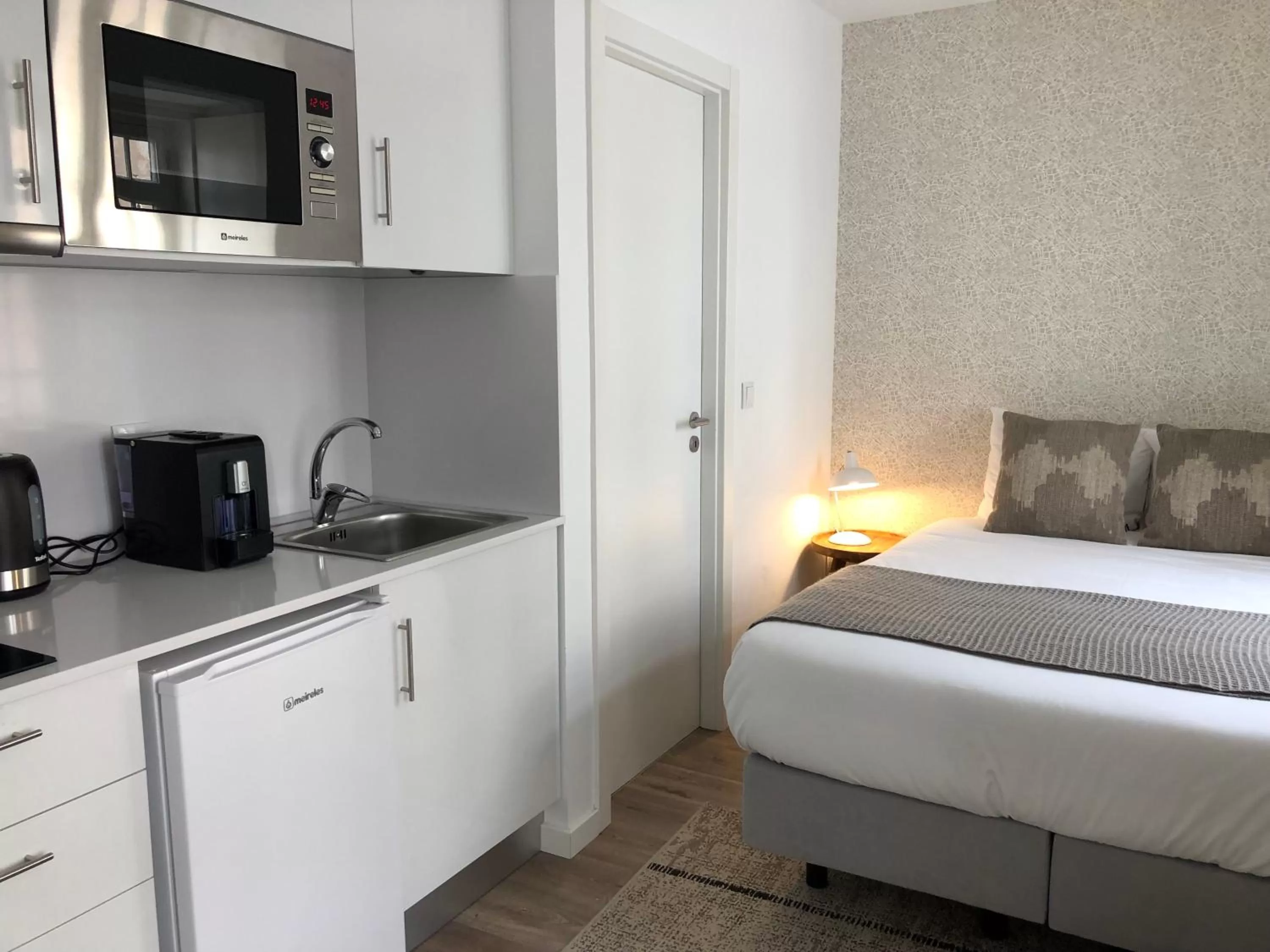 Kitchen or kitchenette, Bed in São Bento na Alta
