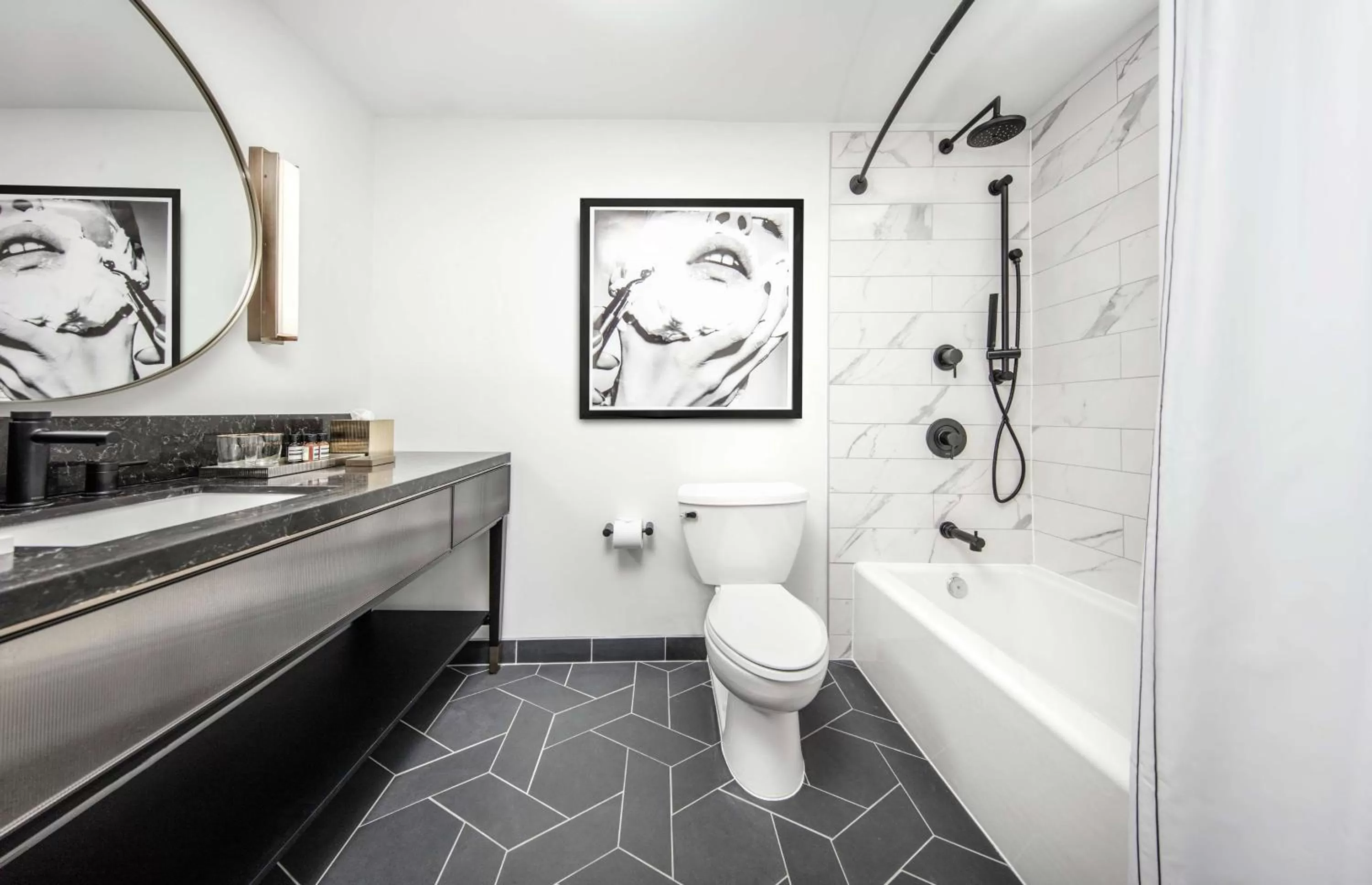 Bathroom in C. Baldwin, Curio Collection by Hilton