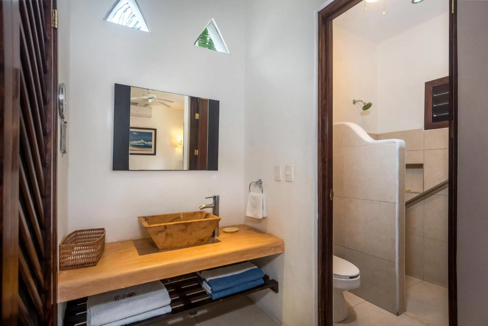 Toilet in Villas El Encanto Cozumel