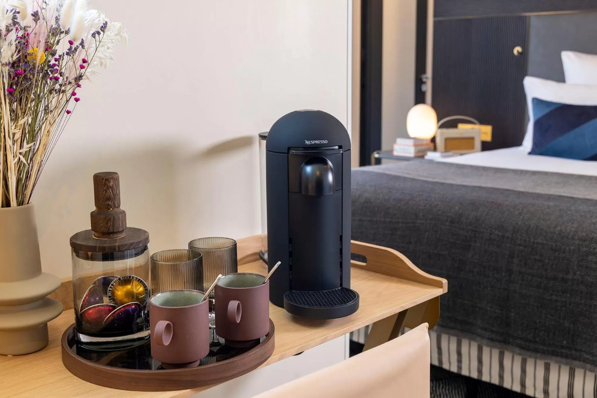 Coffee/tea facilities, Bed in Quinzerie hôtel