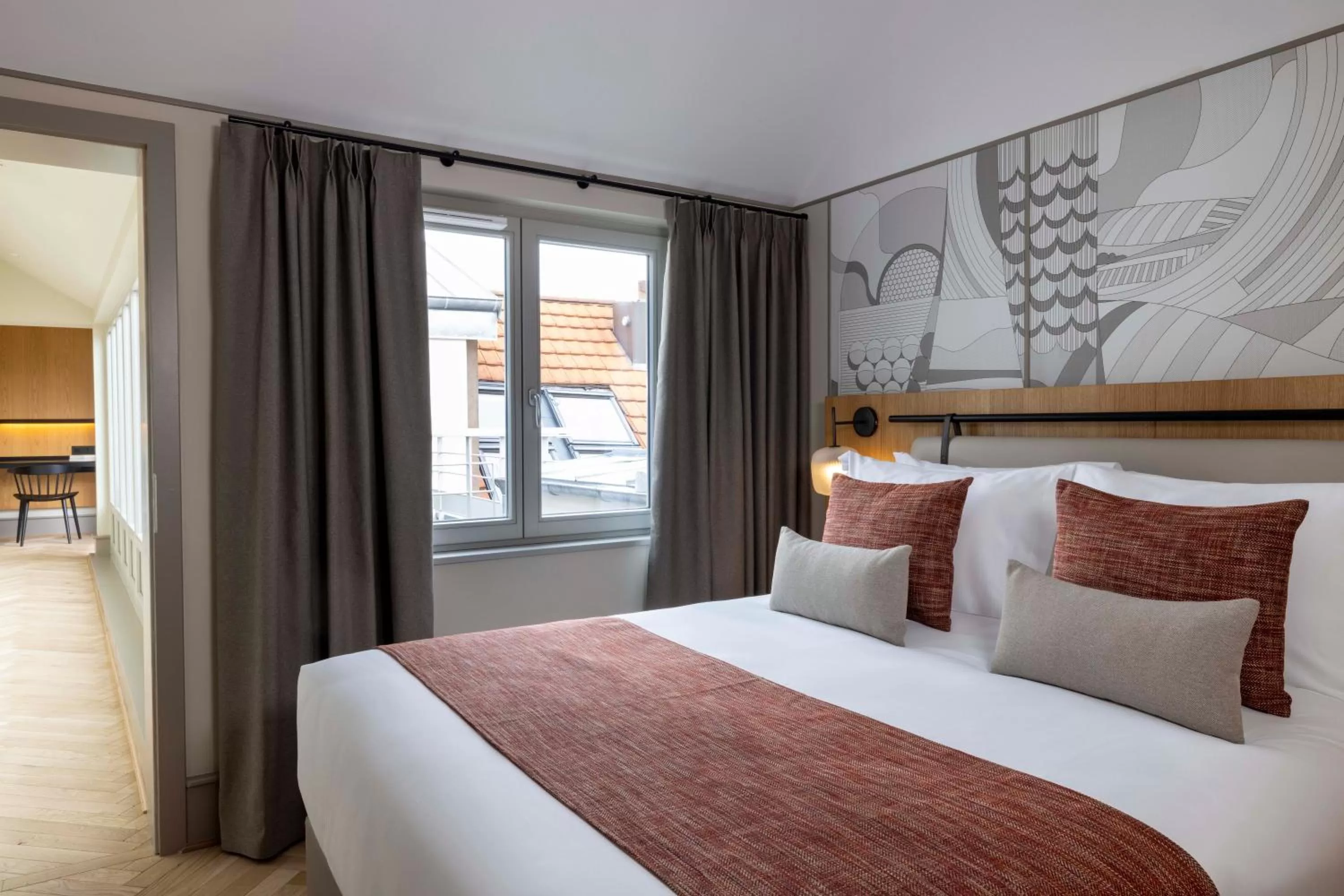 Bed in Hotel La Diligence