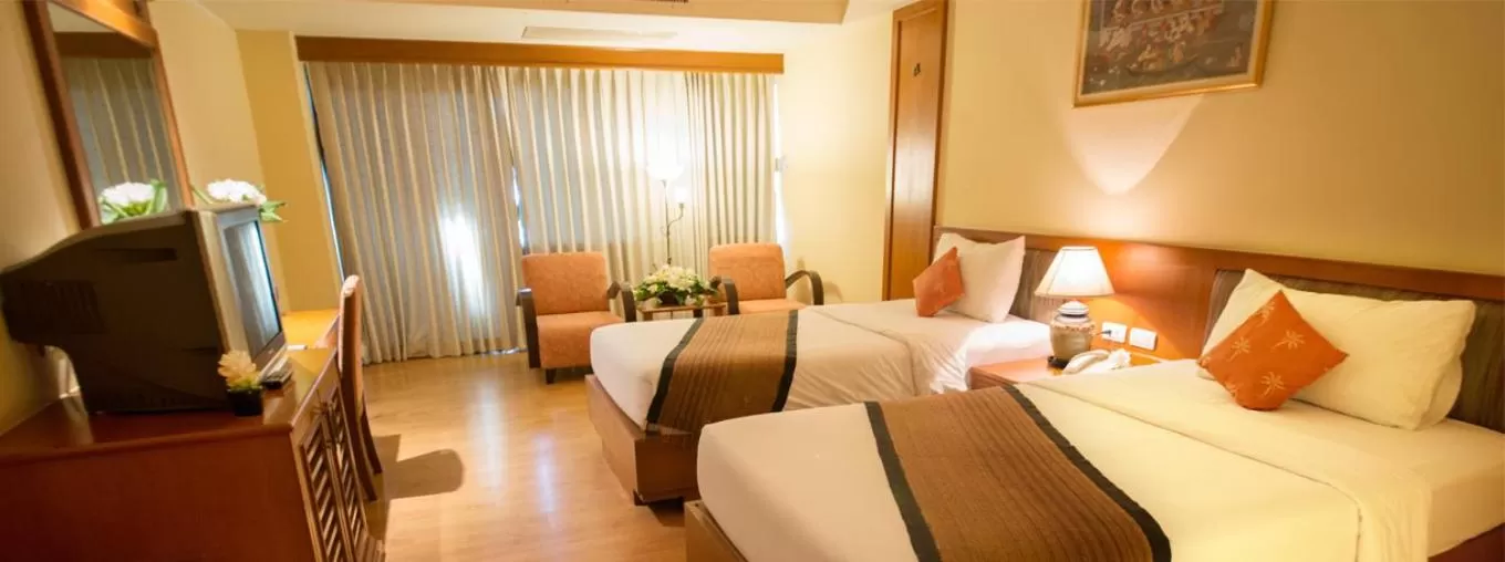 Bed in Chakungrao Riverview Hotel